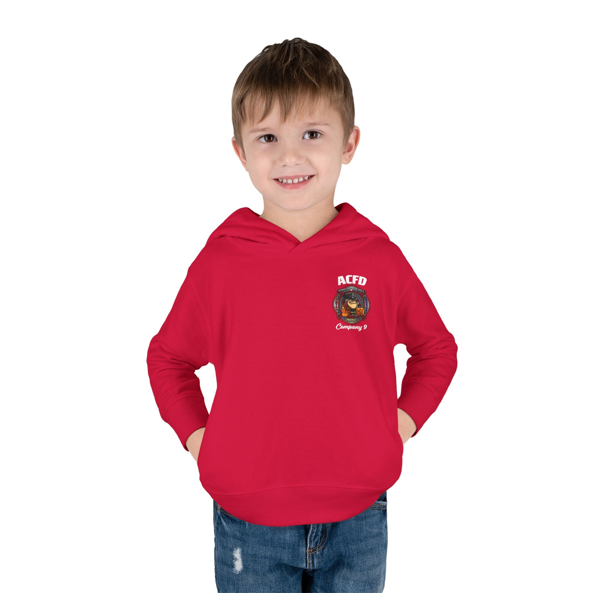 Station 9 Engine - Toddler Pullover Fleece Hoodie