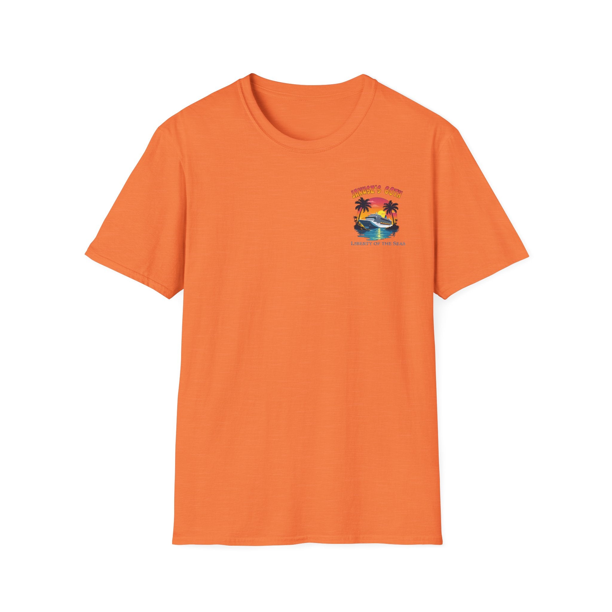 Renee Family Cruise Colorful - Unisex Softstyle Cotton T-Shirt