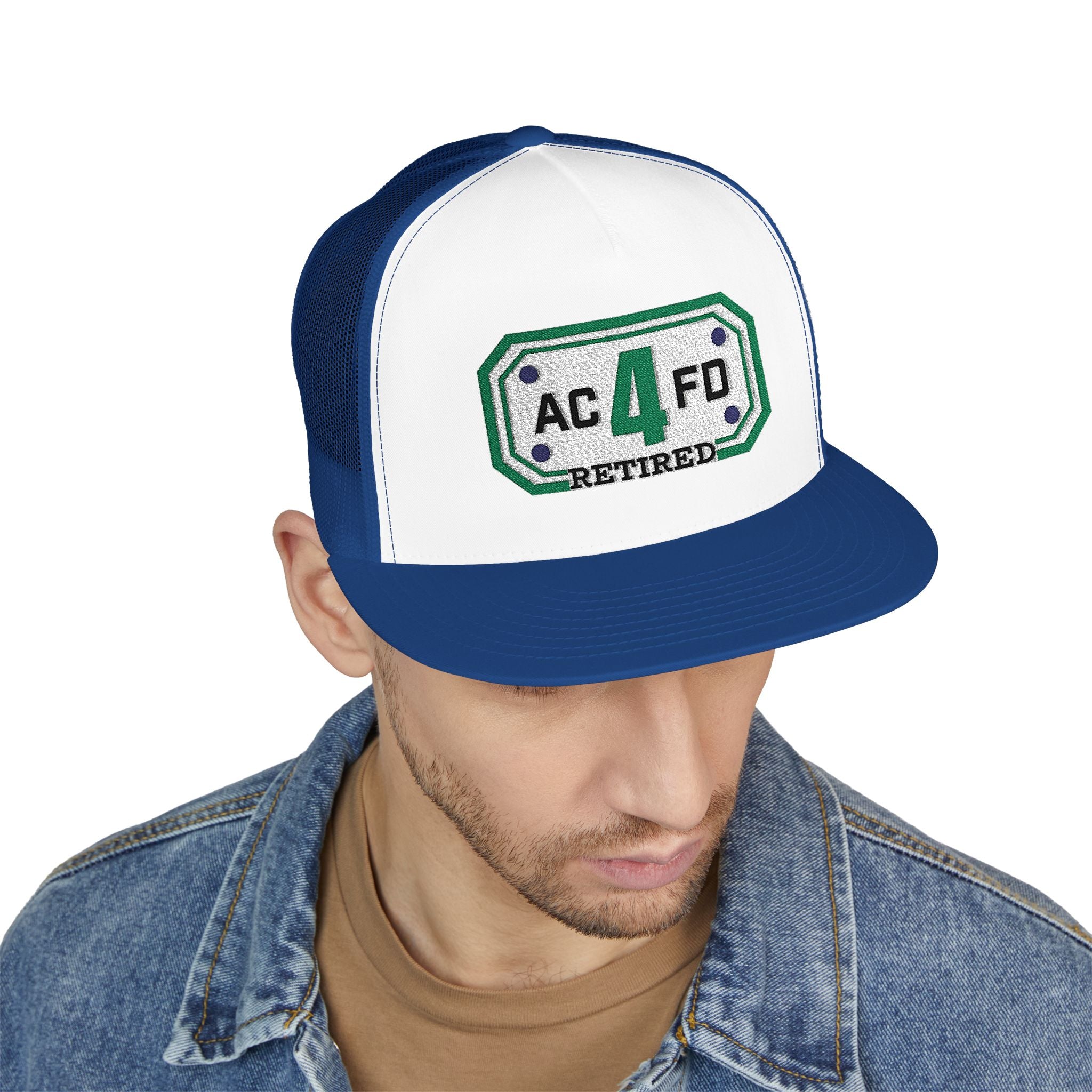 Retired Arlington Tower 4 - 5 Panel Trucker Cap (Embroidery)