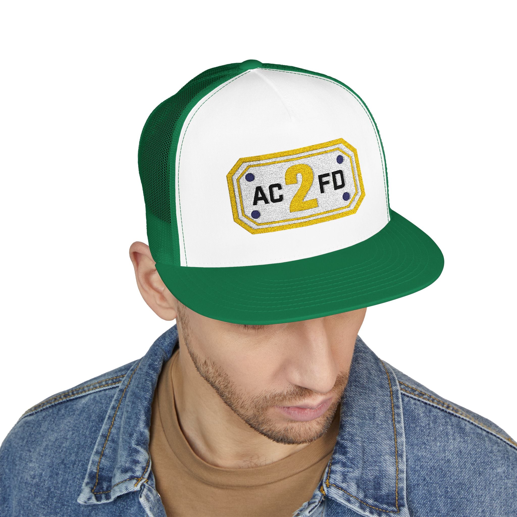 Arlington Rescue 2 (requested different style hat) - 5 Panel Trucker Cap (Embroidery)