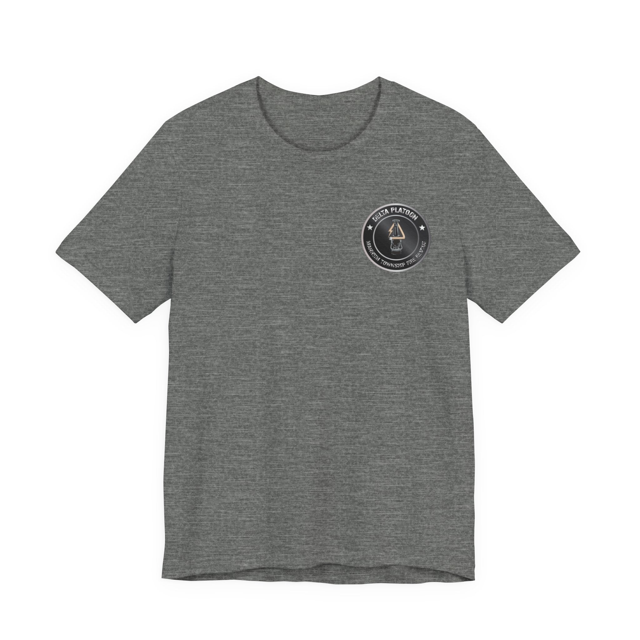 Manheim Township Local Delta Platoon Local white - Bella+Canvas Soft Unisex Tee