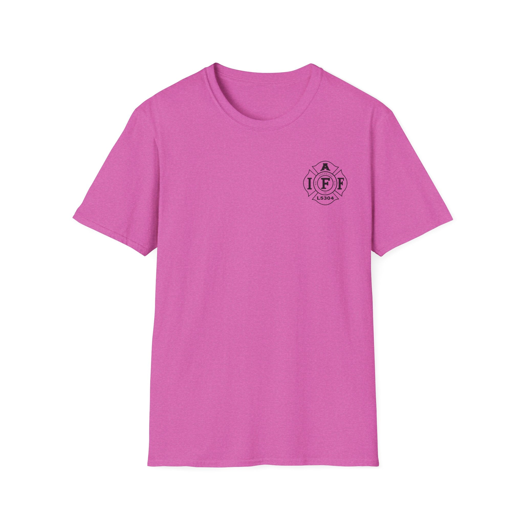 Clarke County Fire Breast Cancer (Portion of Proceeds go to Local 5304) - Gildan Soft Cotton Softstyle T-Shirt