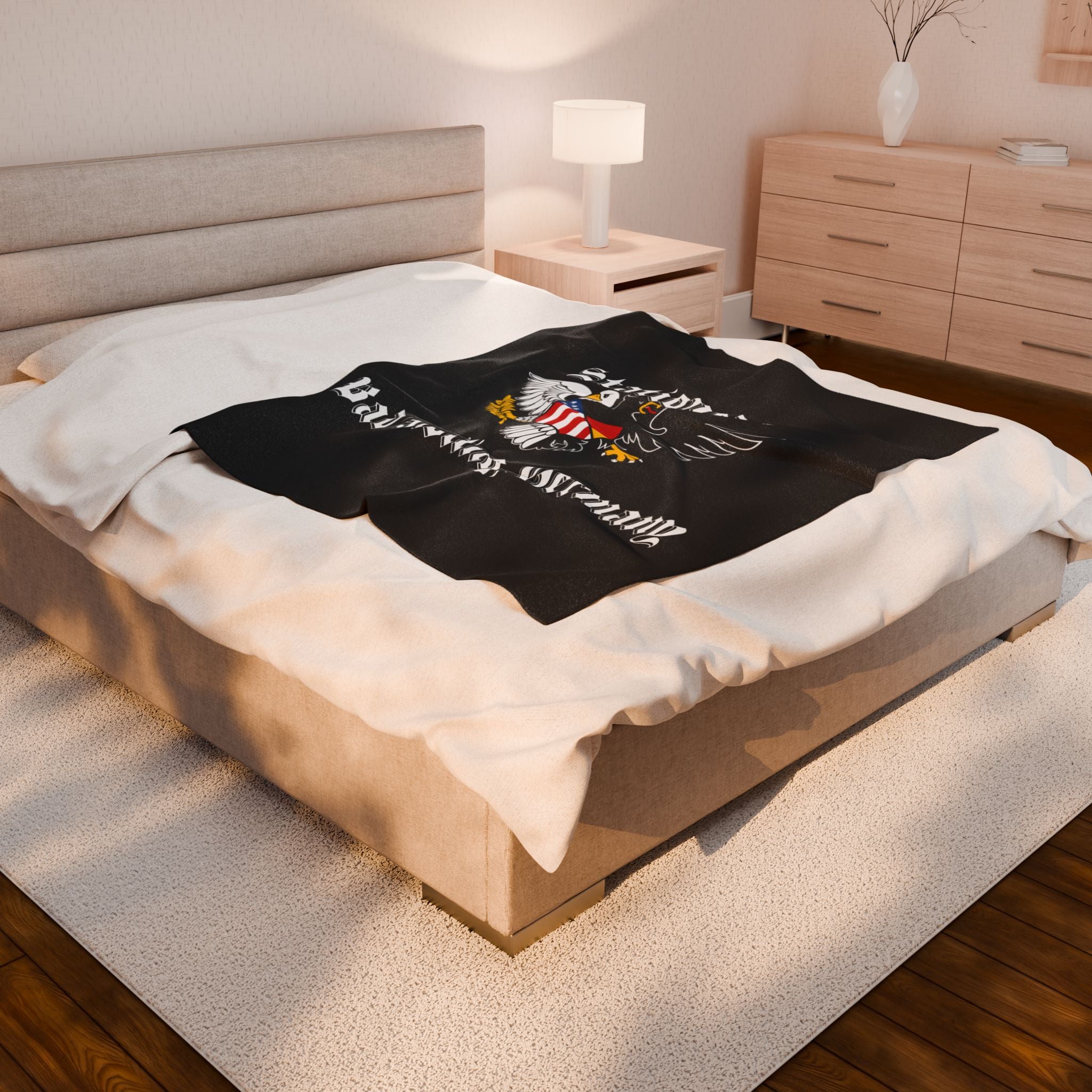 Stationed at Bad Aibling - Velveteen Plush Blanket