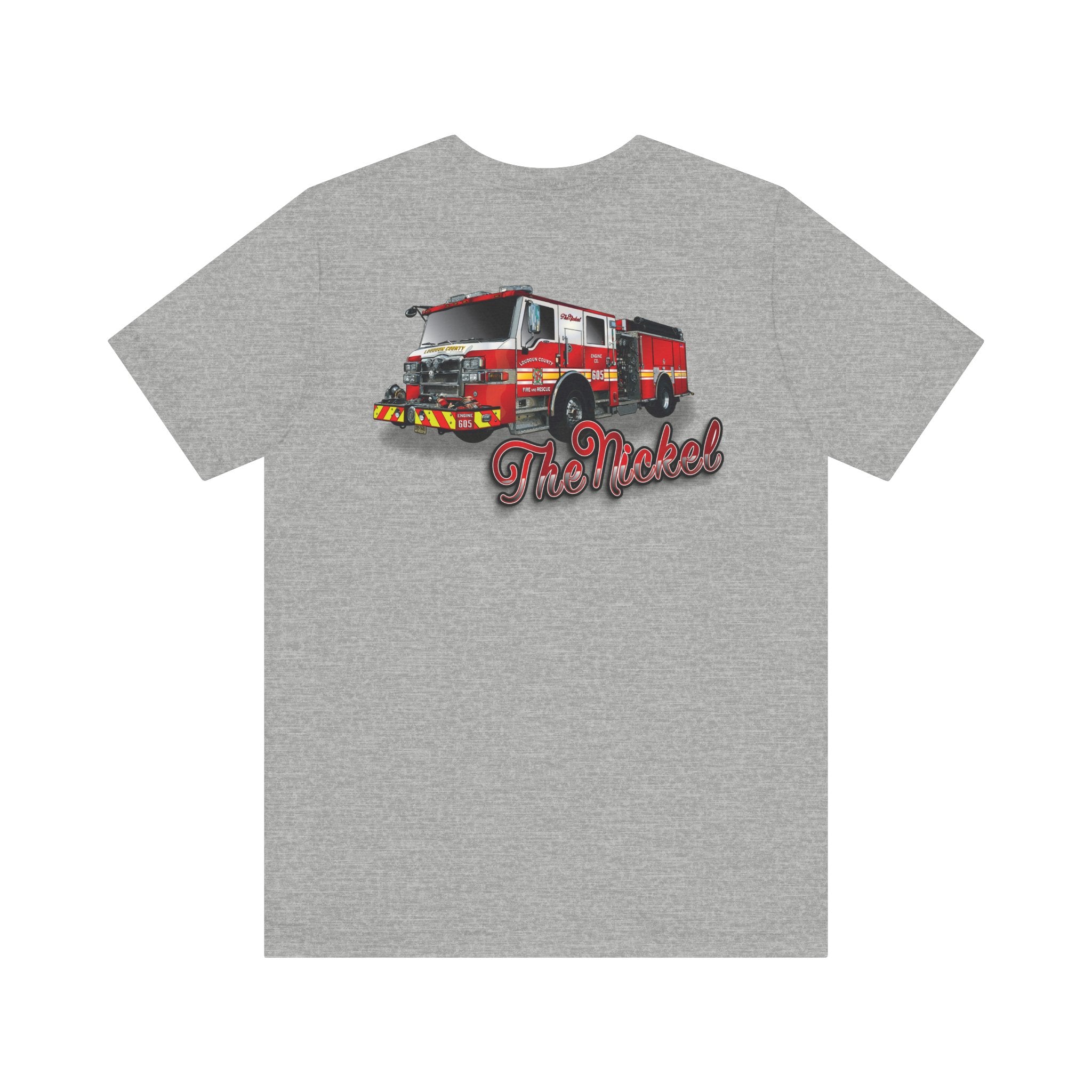 (Bigger Chest logo) LCFR Hamilton Station 5 version 4 Nickel Back- Bella+Canvas Soft Unisex Tee