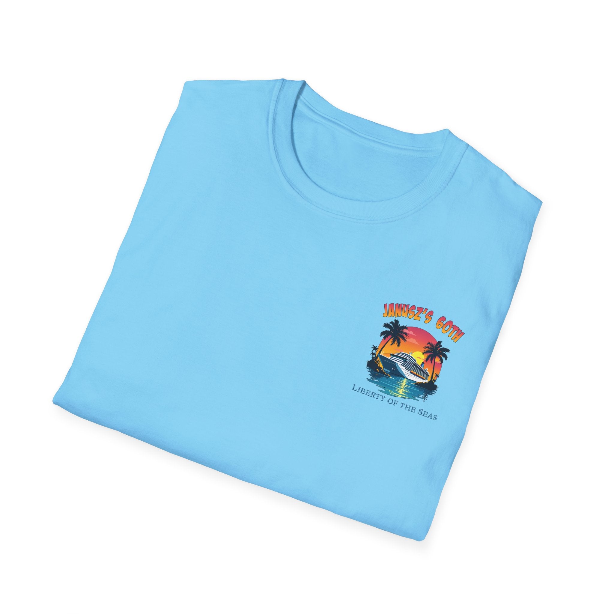Renee Family Cruise Colorful - Unisex Softstyle Cotton T-Shirt