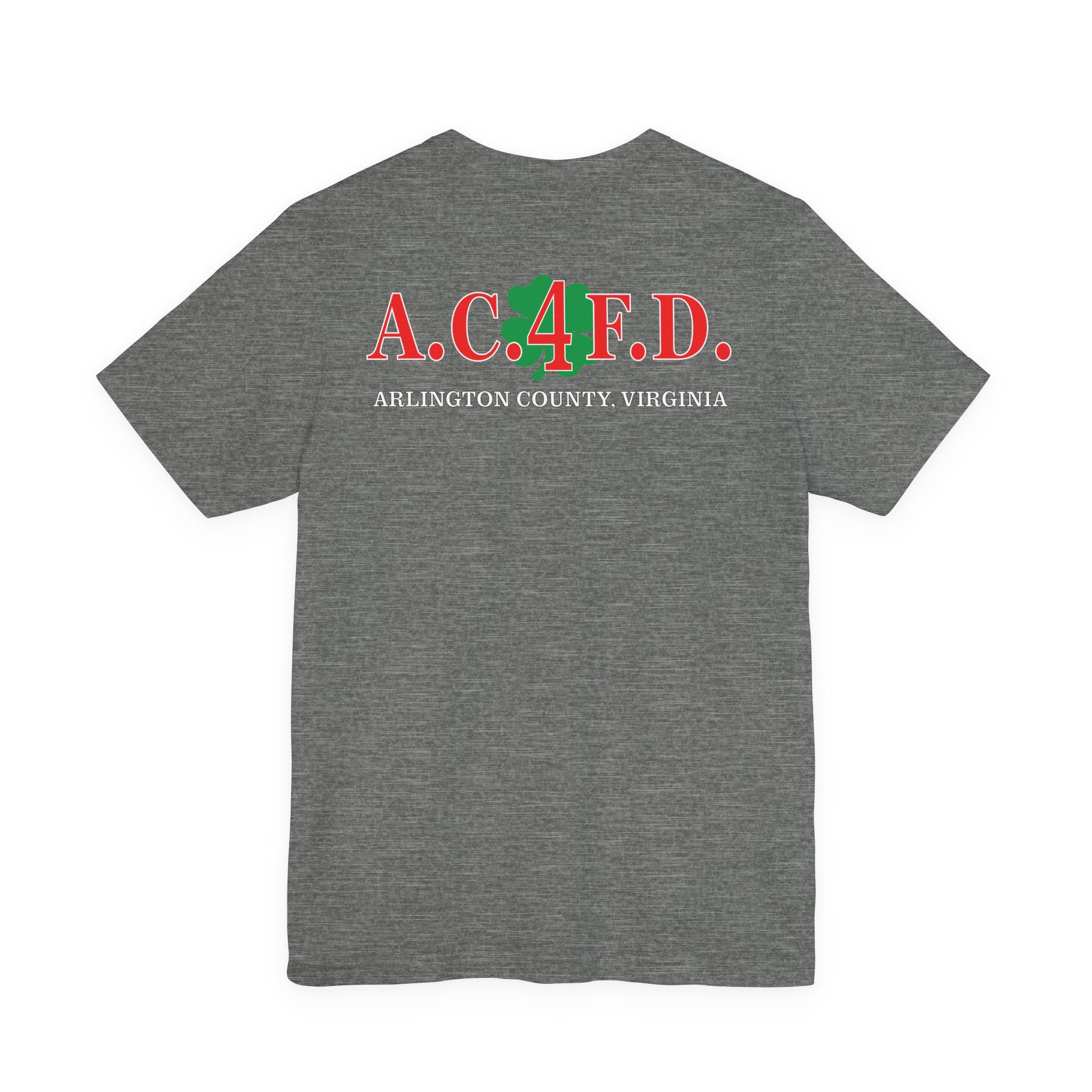 Station 4 Clover on front and back - Bella+Canvas Soft Unisex Tee