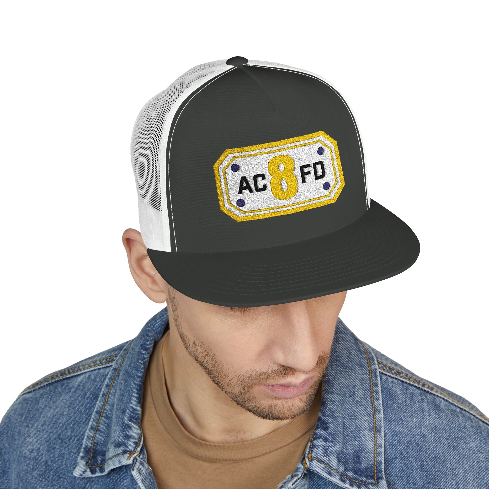 Arlington Medic 8 (requested different style hat) - 5 Panel Trucker Cap (Embroidery)