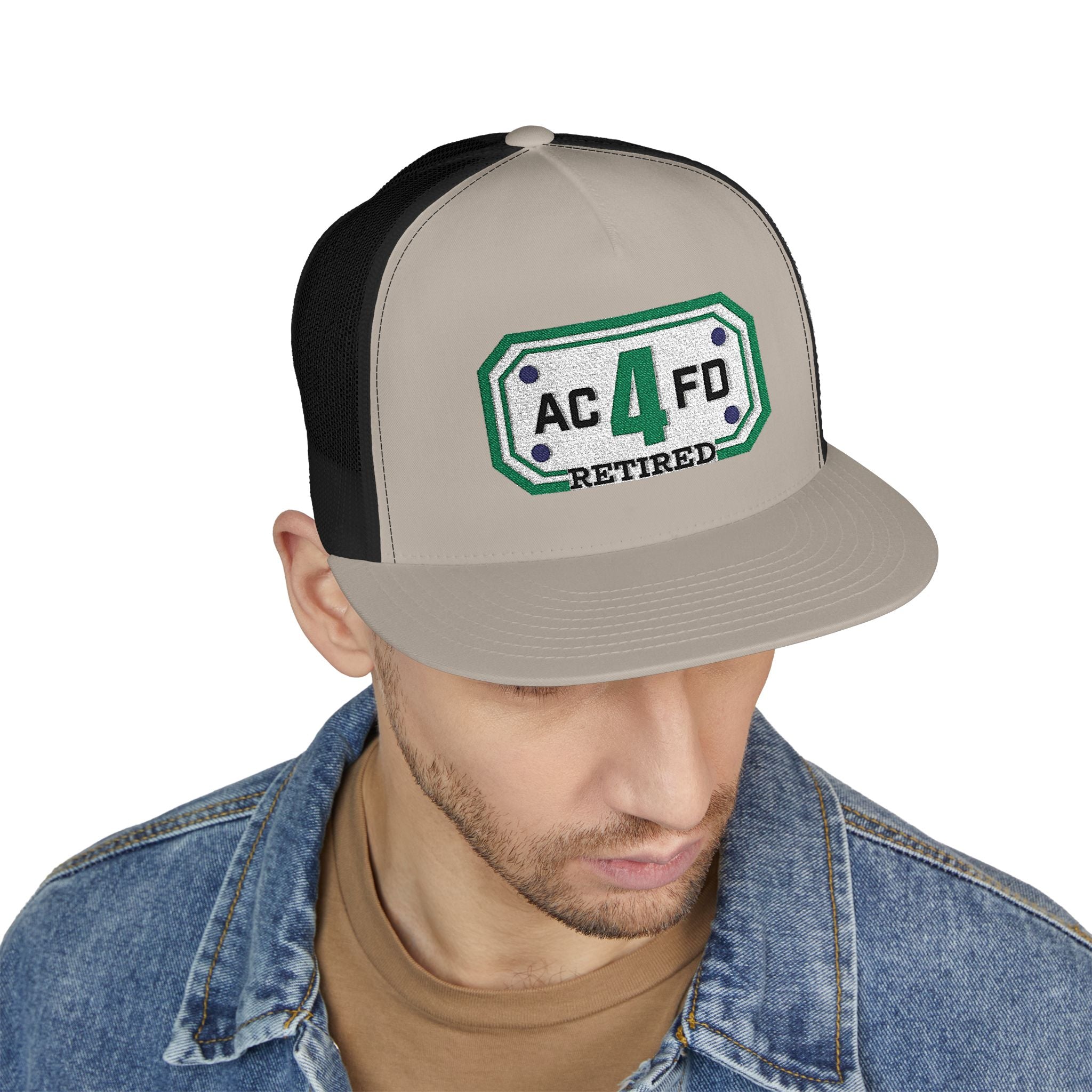 Retired Arlington Tower 4 - 5 Panel Trucker Cap (Embroidery)