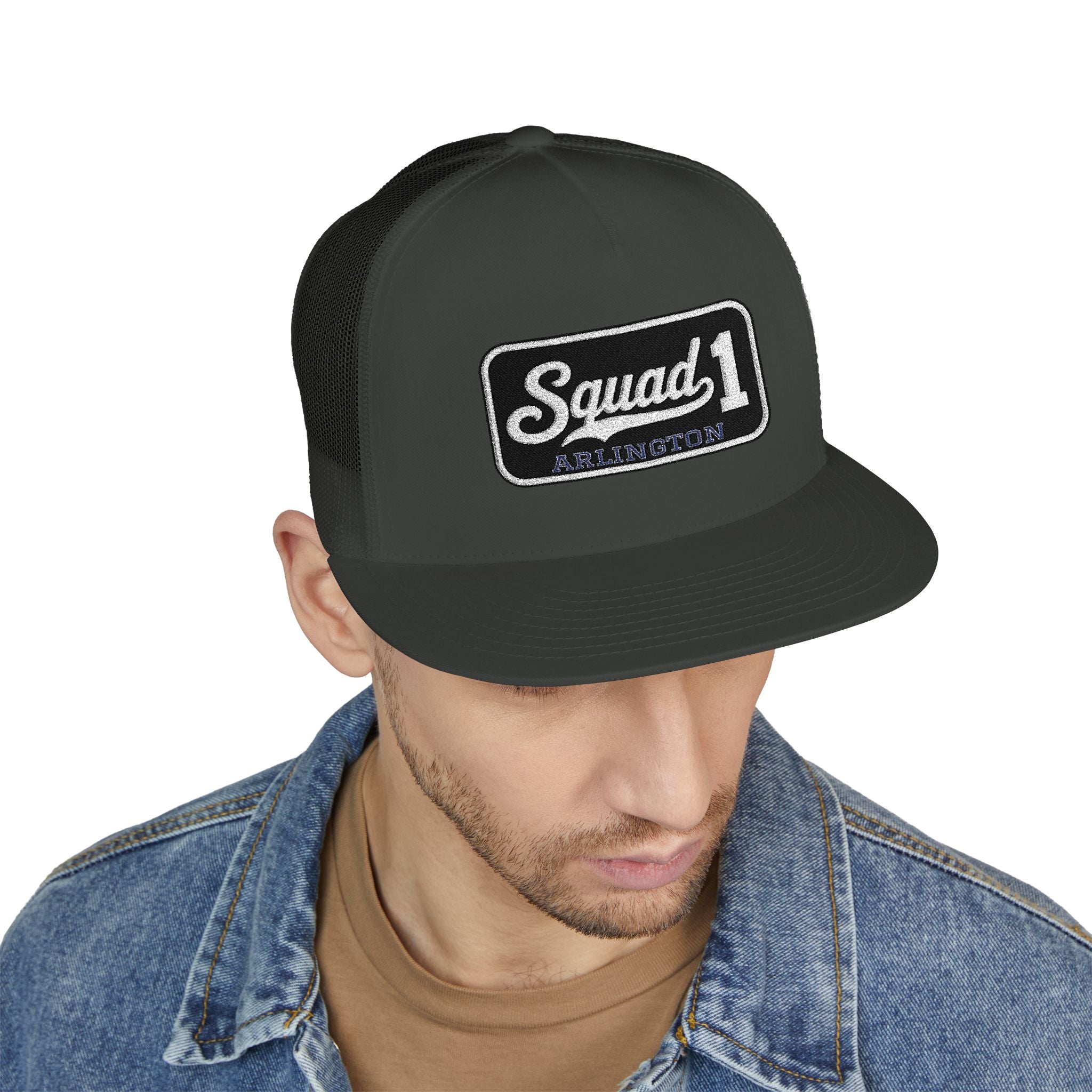 Arlington Squad 1 - 5 Panel Trucker Cap (Embroidery)