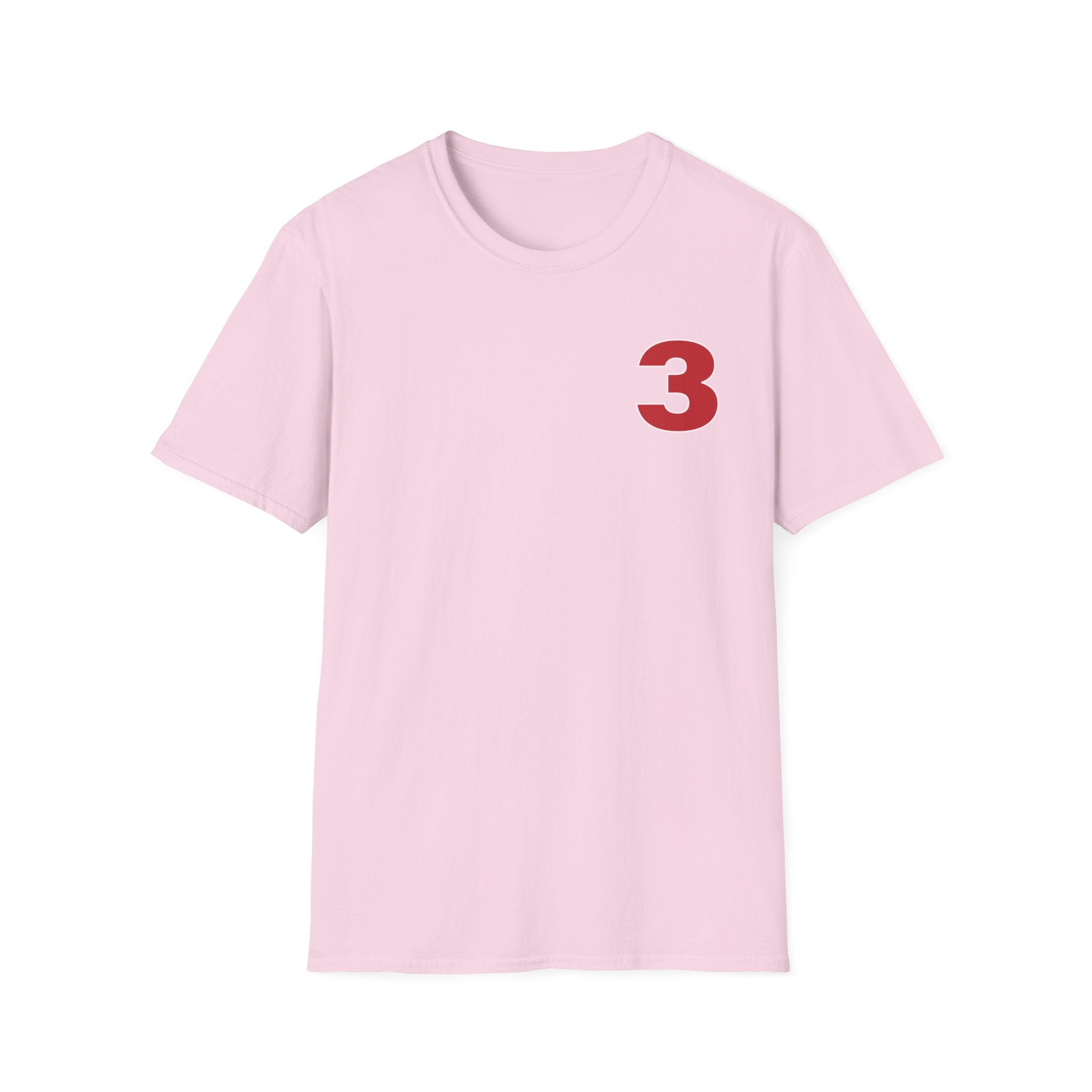 Station 3 front / Rhino back Logo - Gildan Soft Cotton Softstyle T-Shirt