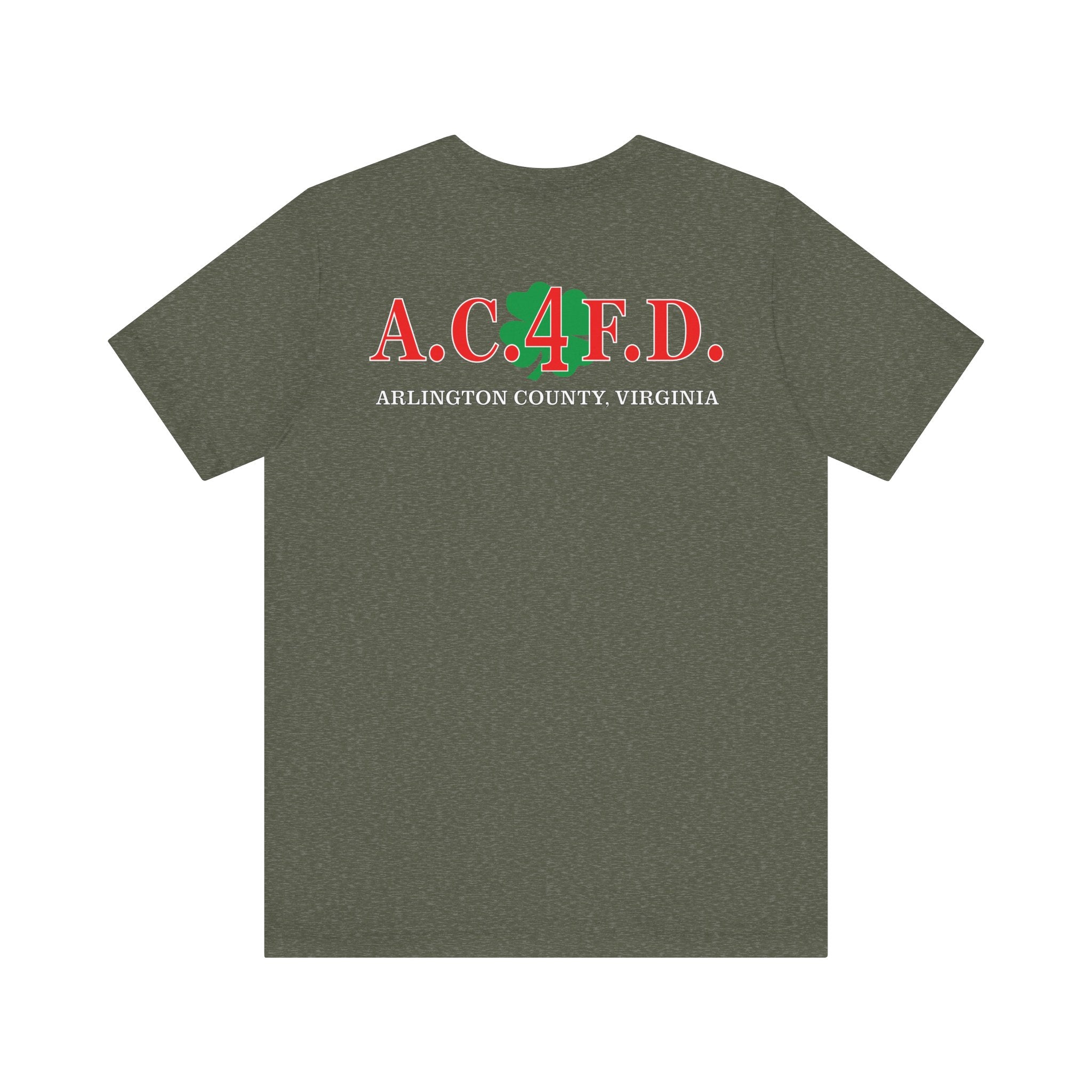Station 4 Clover on front and back - Bella+Canvas Soft Unisex Tee