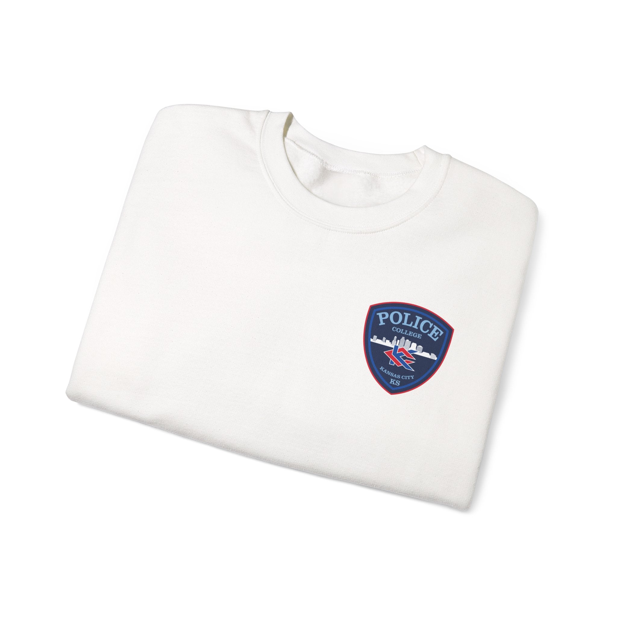 Kansas City College Police Blue Patch - Unisex Heavy Blend™ Crewneck Sweatshirt