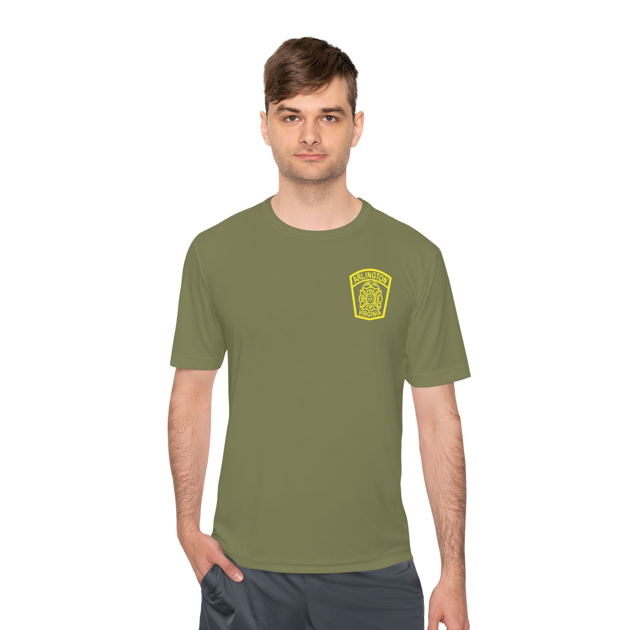 ACFD Officer Old Patch - Sport-Tek ST350 Unisex Moisture Wicking Tee