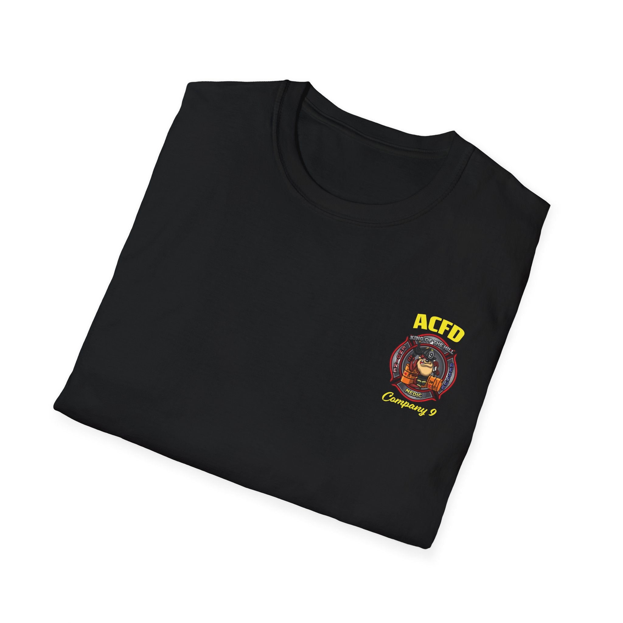 Station 9 Taz Front / Officer Rescue 9 back - Gildan Soft Cotton Softstyle T-Shirt