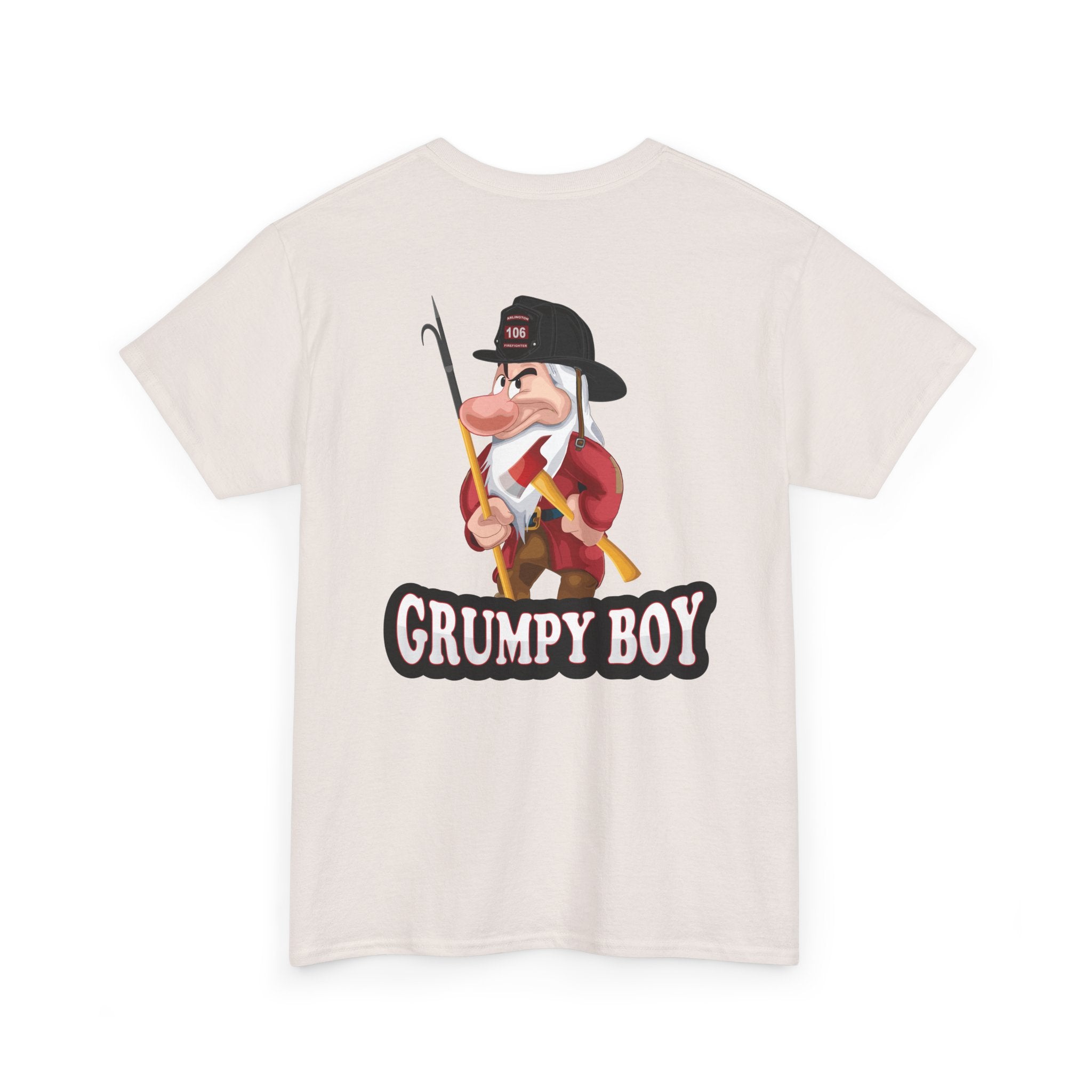 Grumpy Boy Firefighter - Heavy Cotton Unisex Tee