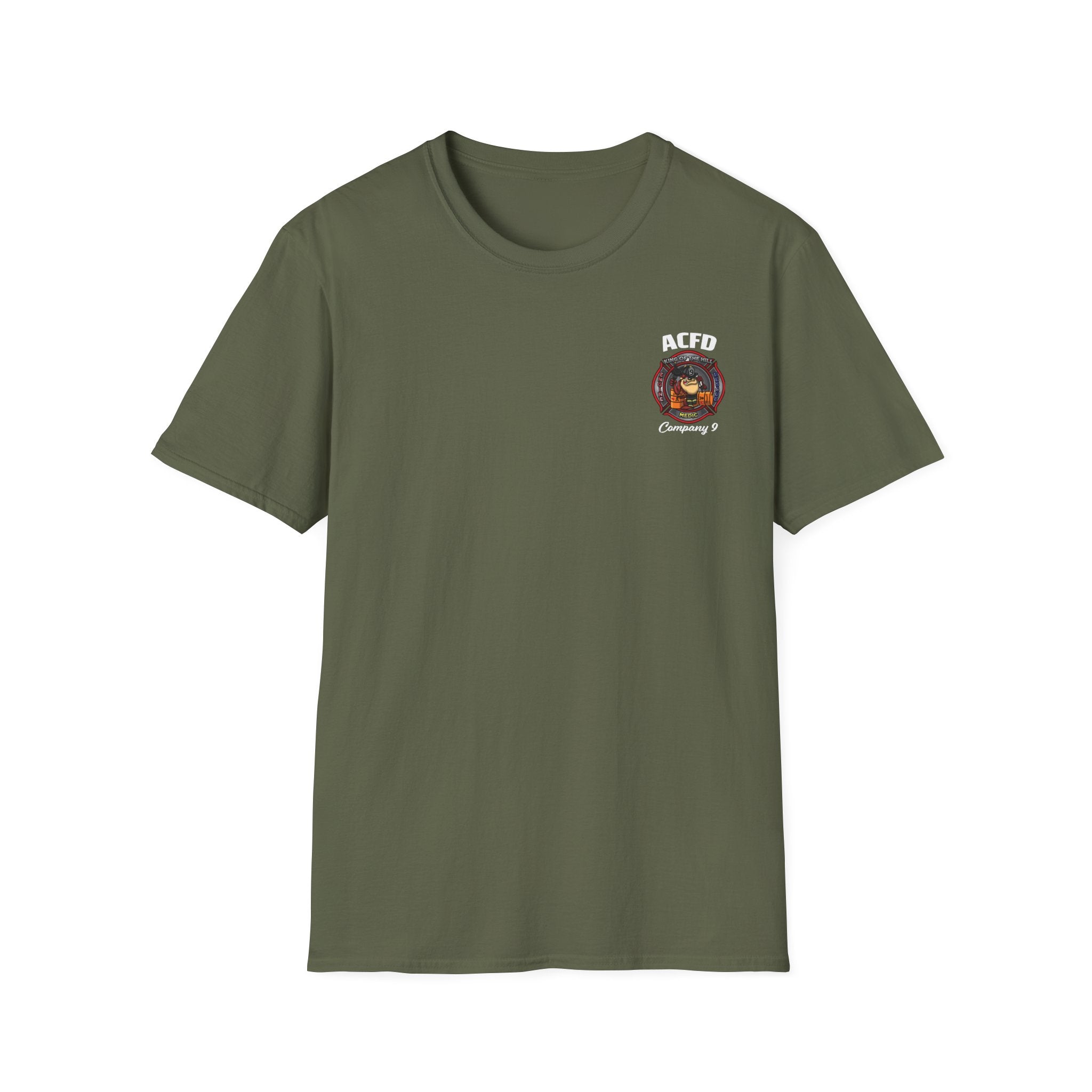 Station 9 Taz Front / FF Engine 9 back - Gildan Soft Cotton Softstyle T-Shirt