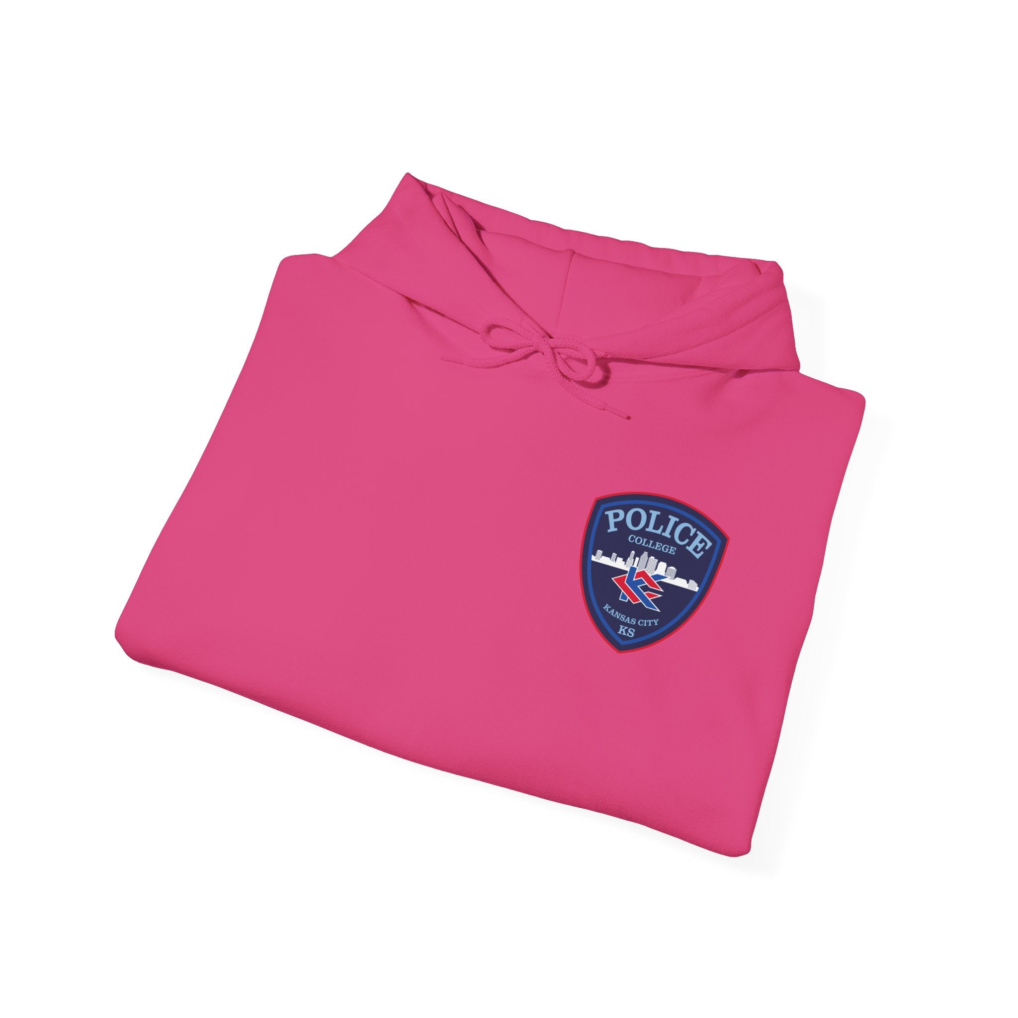 Kansas City College Police Blue Patch - Unisex Heavy Blend™ Hooded Sweatshirt