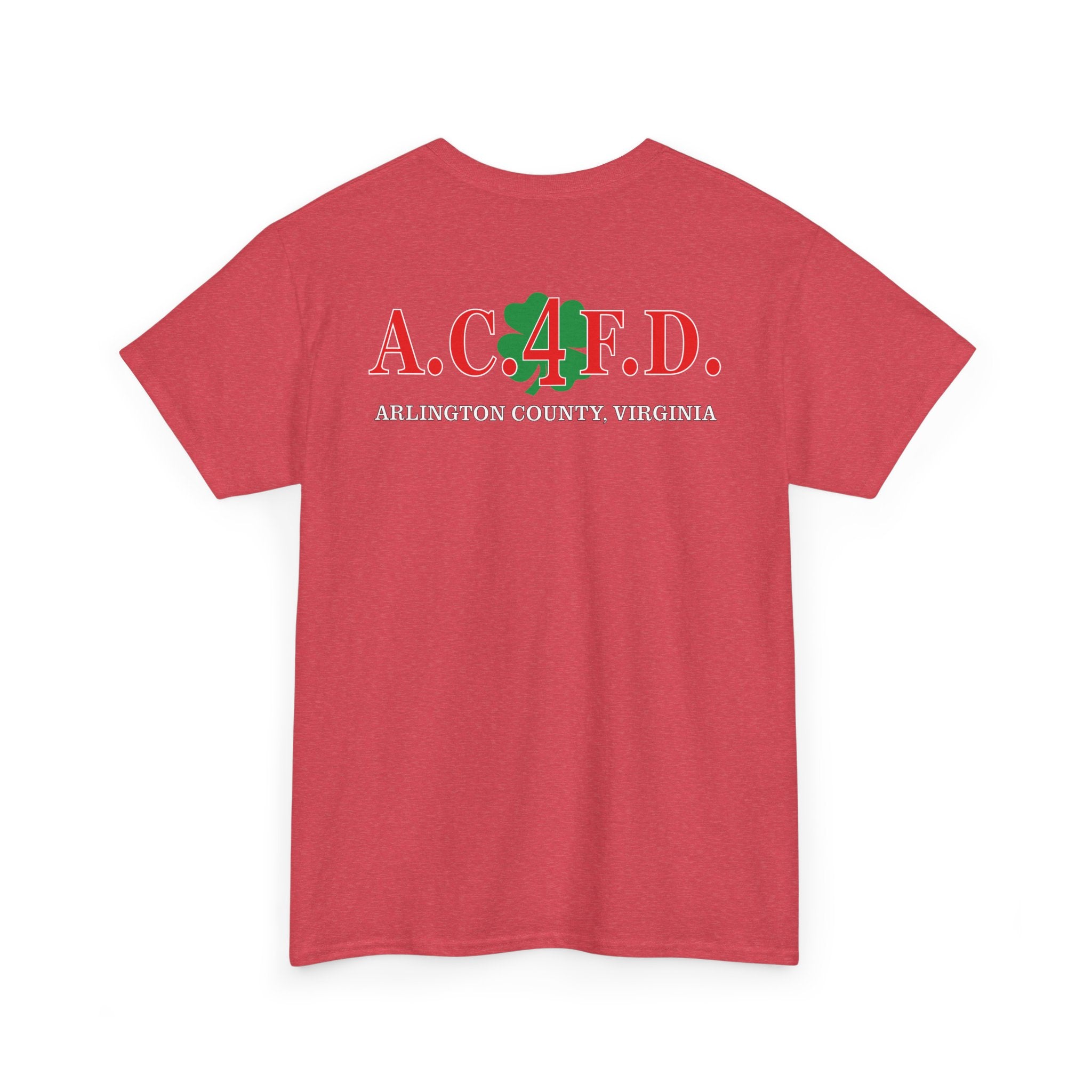 Station 4 Clover front /AC4FD back - Gildan 100% Cotton Tee Unisex Heavy