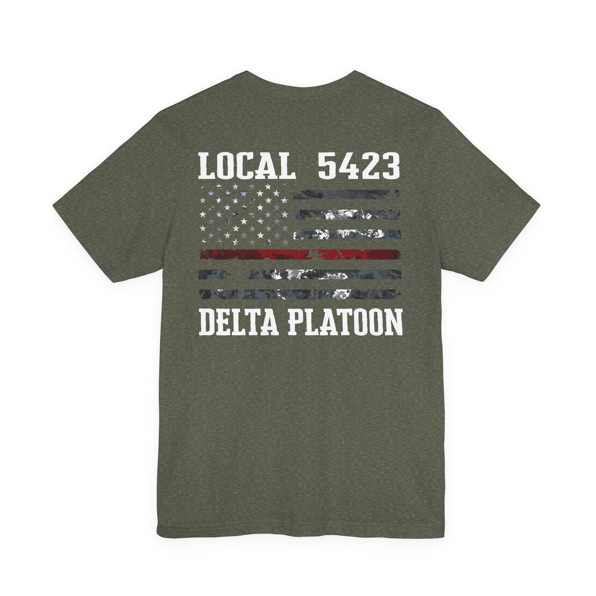 Manheim Township Local Delta Platoon Local white - Bella+Canvas Soft Unisex Tee