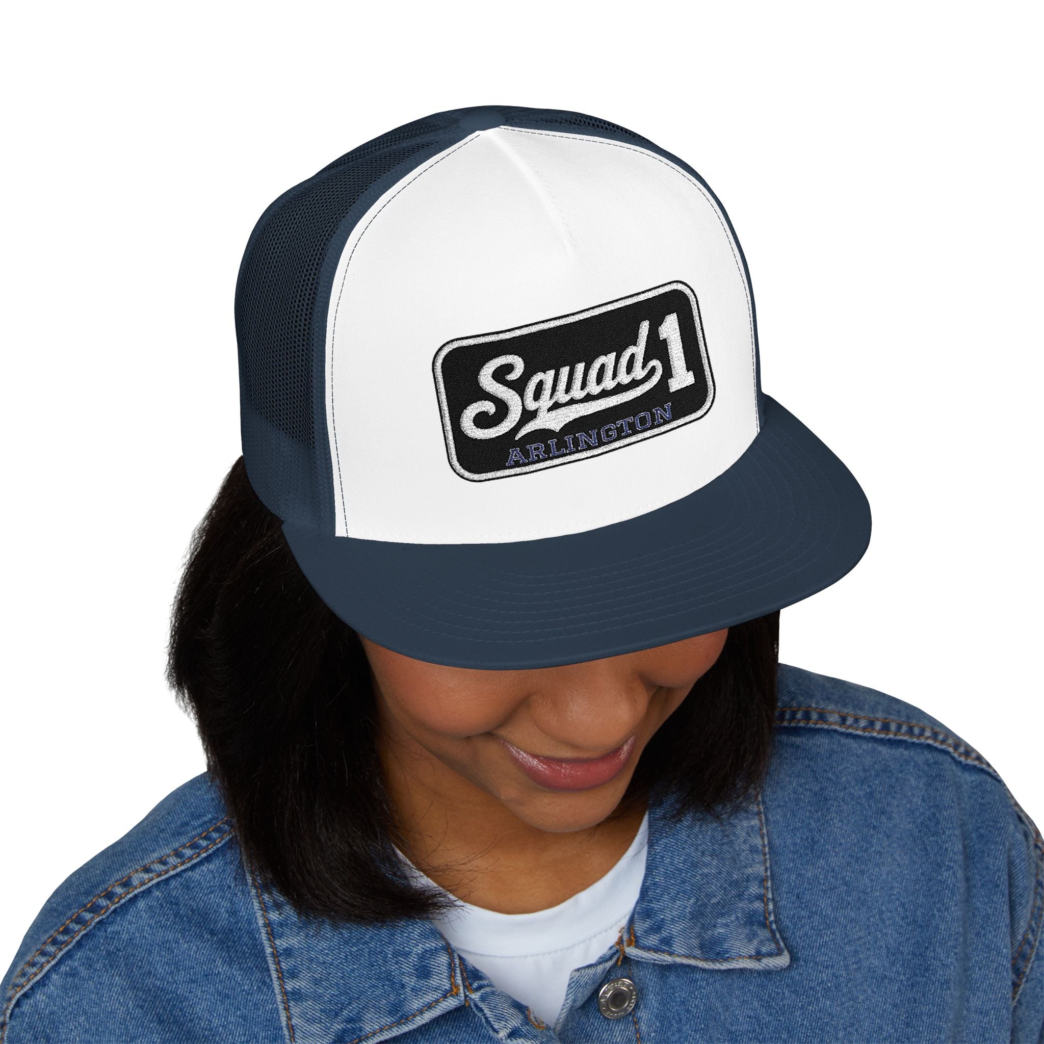 Arlington Squad 1 - 5 Panel Trucker Cap (Embroidery)