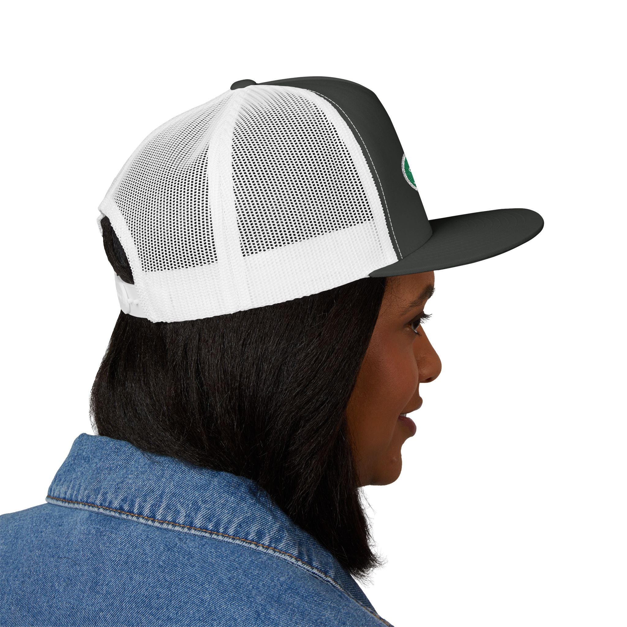 Arlington Truck 6 cirlce patch - 5 Panel Trucker Cap (Embroidery)