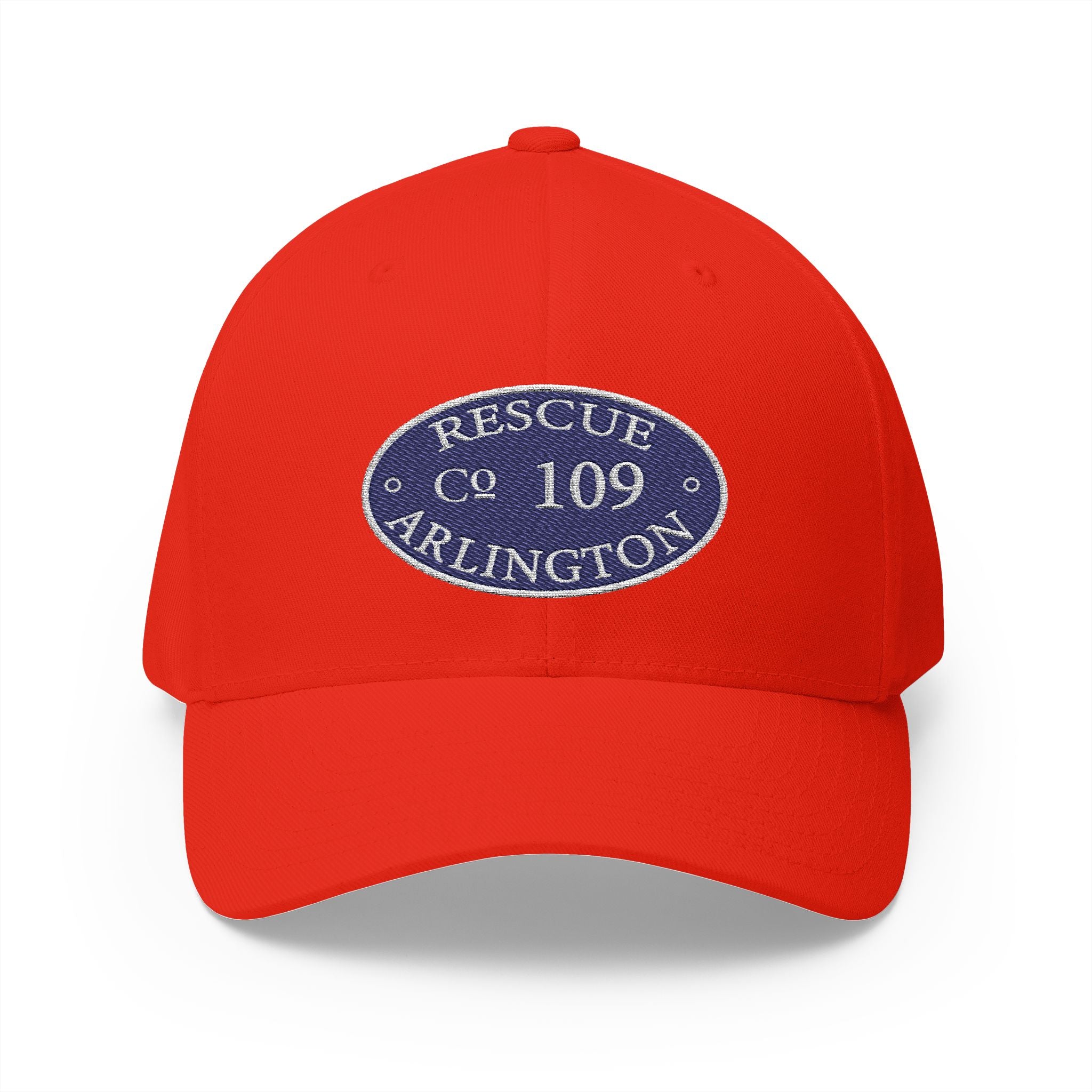 Arlington Rescue 9 Circle Patch - FLEXFIT Closed-Back Structured Cap (Embroidery)