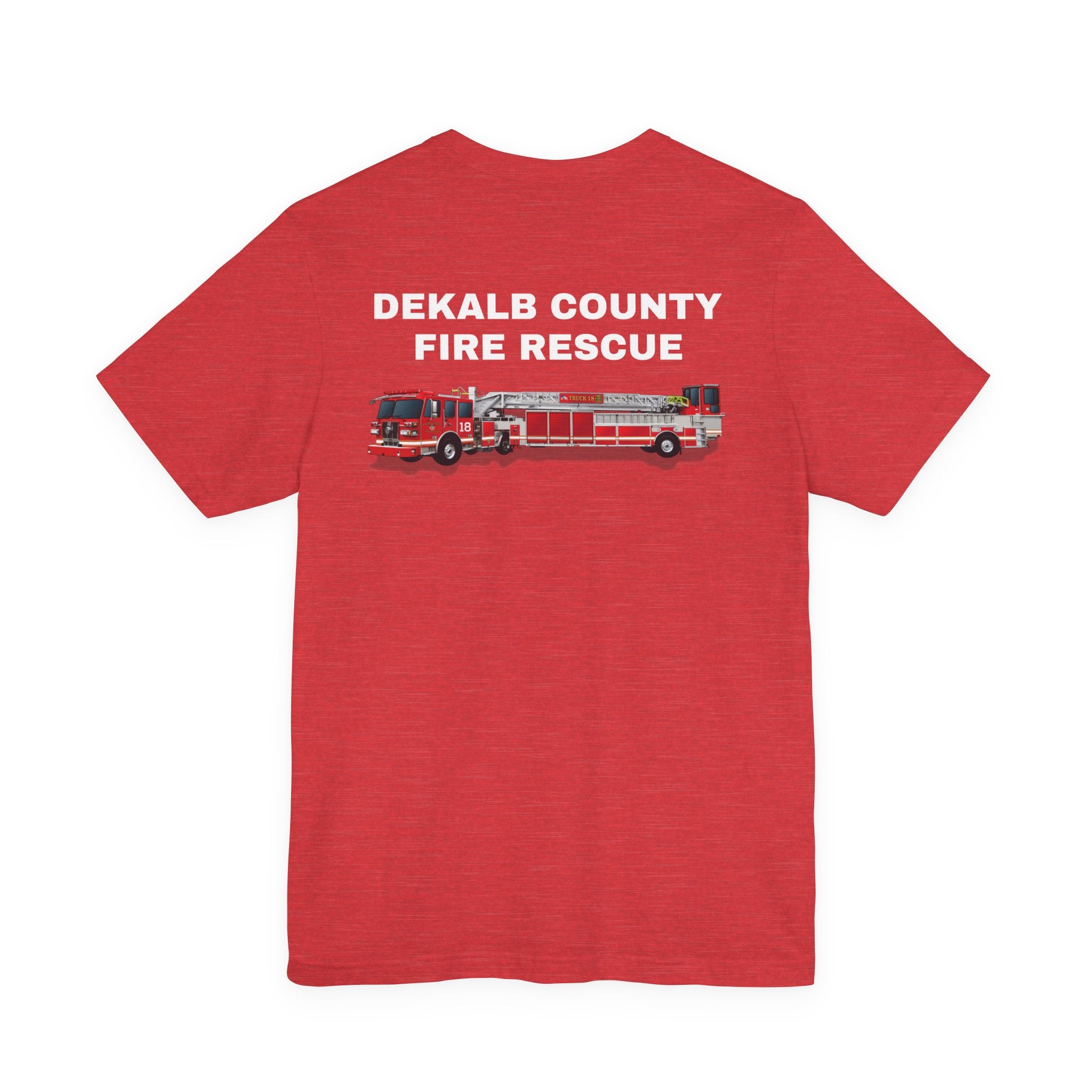 Dekalb County Fire Tiller 18 Rendering - Bella+Canvas Soft Unisex Tee