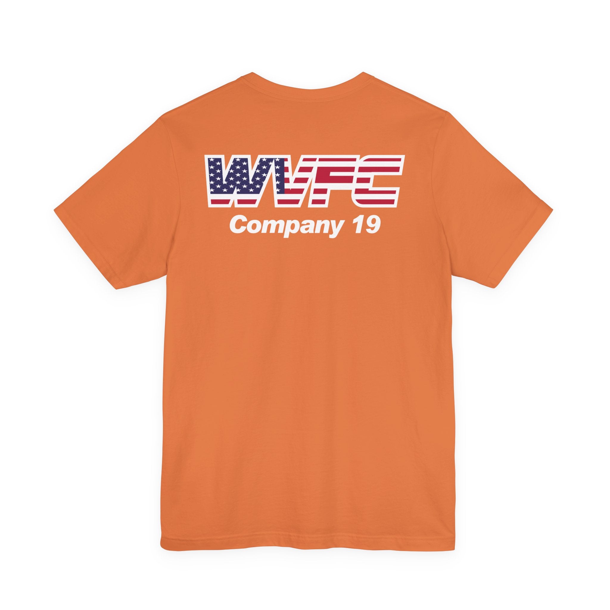 WVFC FD Logo wht US Flag wht- Unisex Jersey Short Sleeve Tee