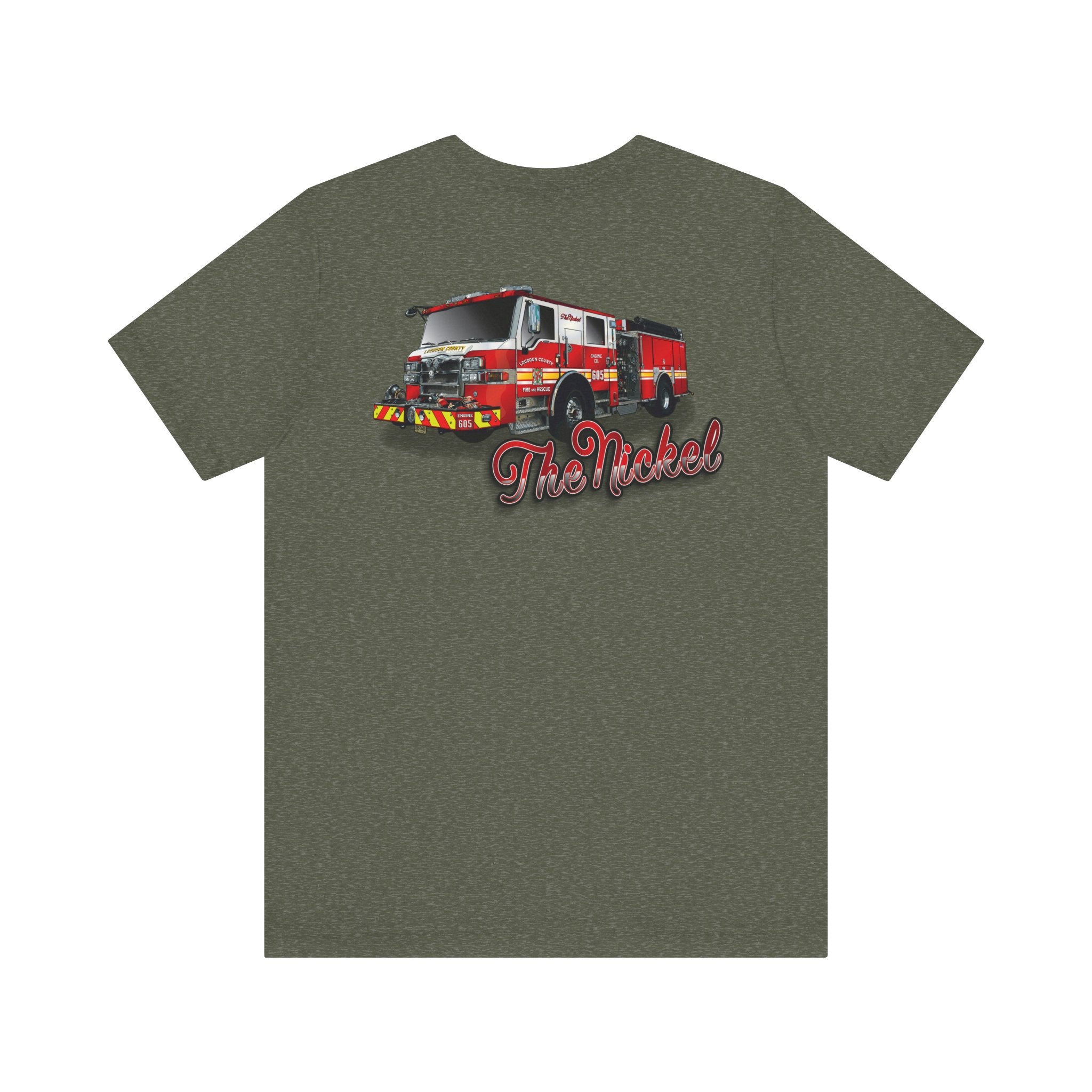 (Bigger Chest logo) LCFR Hamilton Station 5 version 4 Nickel Back- Bella+Canvas Soft Unisex Tee