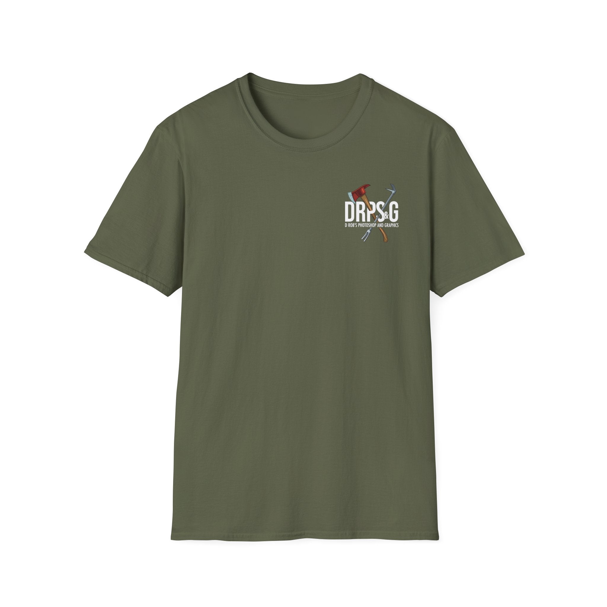 Retired Lieutenant US Flag - Unisex Softstyle T-Shirt