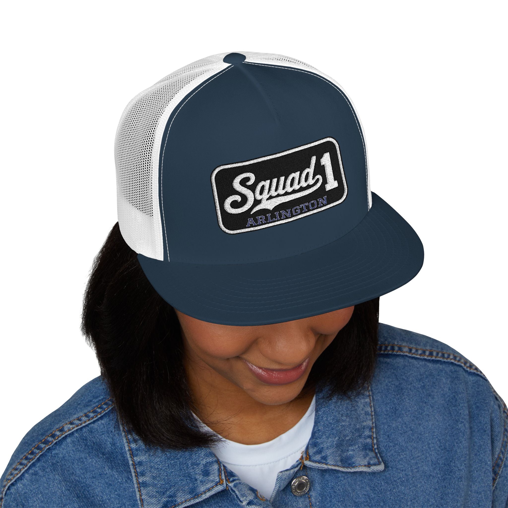 Arlington Squad 1 - 5 Panel Trucker Cap (Embroidery)