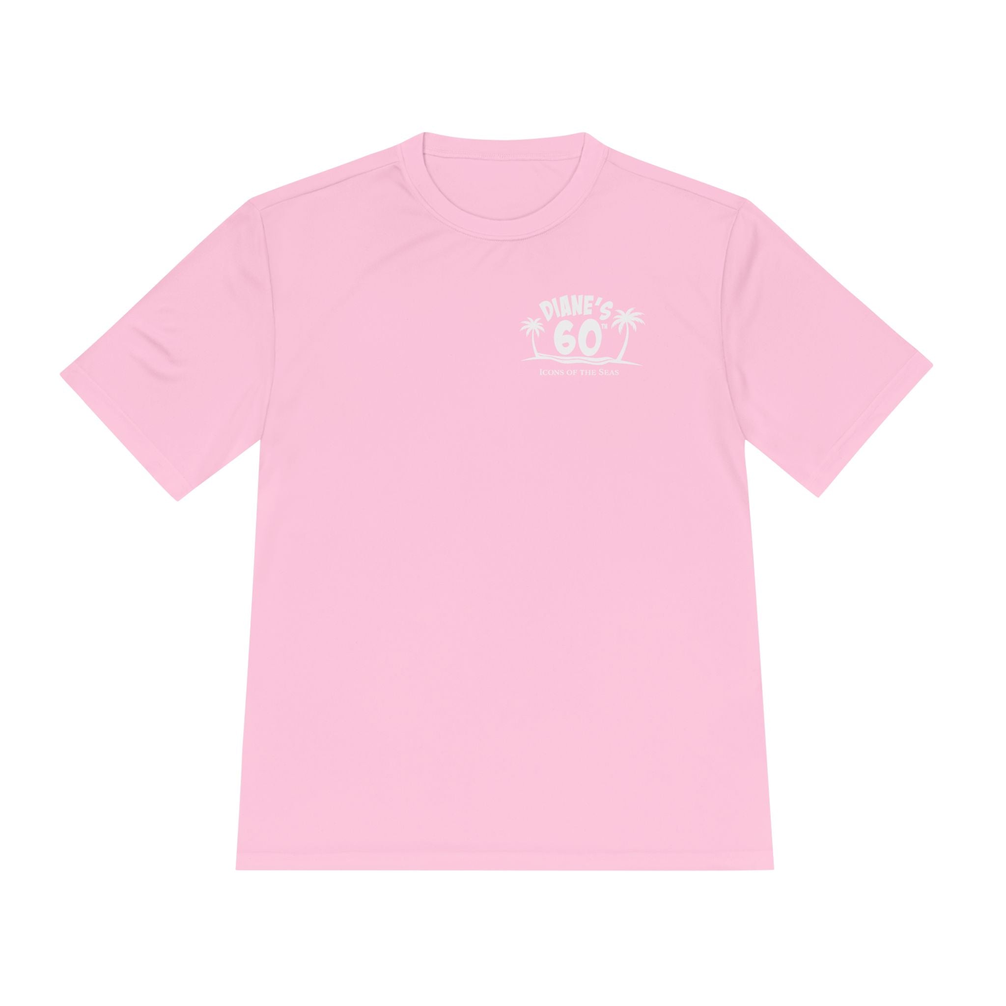 Diane Birthday Cruise White Text- Unisex Moisture Wicking Tee