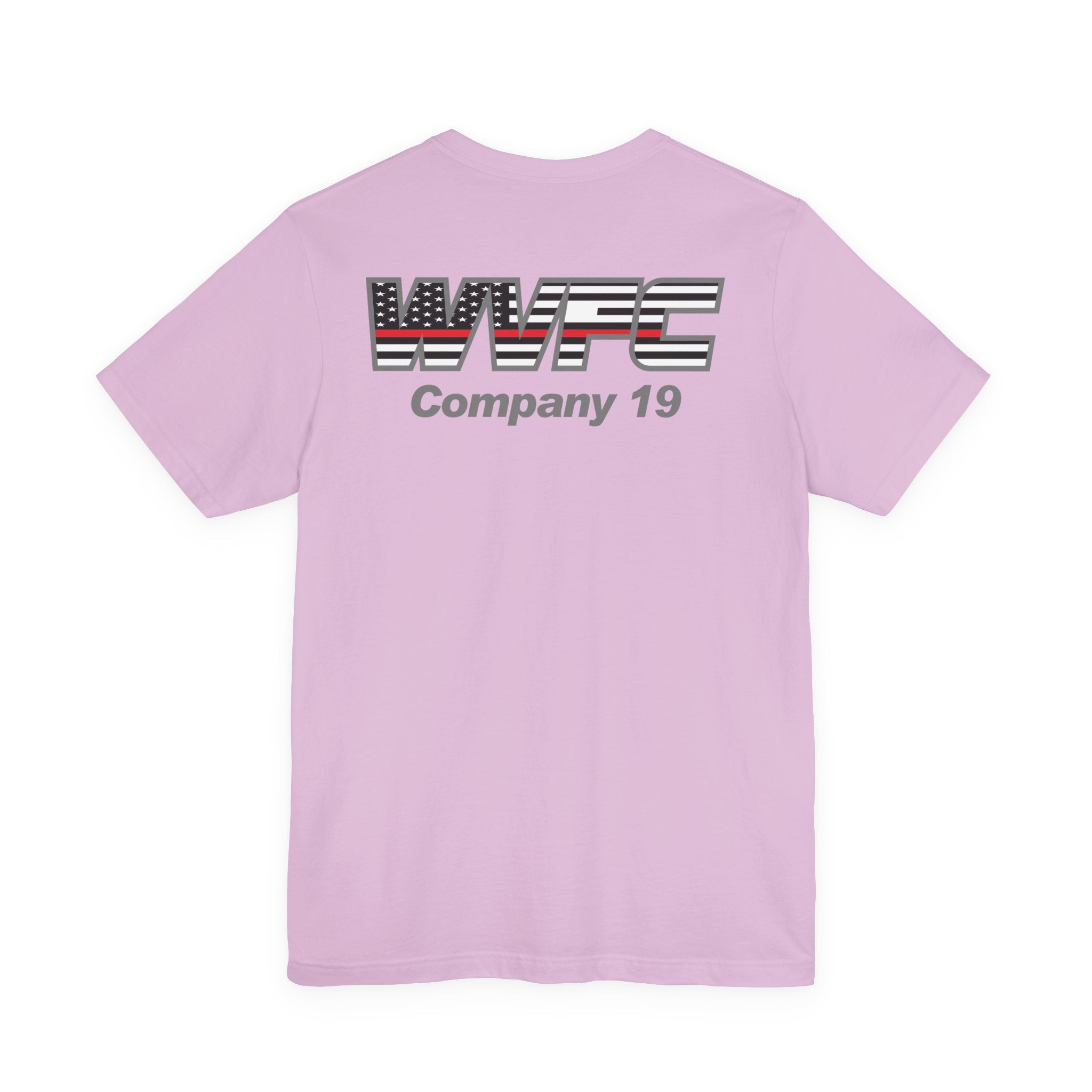 WVFC Goat Logo 2 Version 3 Red Line Flag Gray - Unisex Jersey Short Sleeve Tee