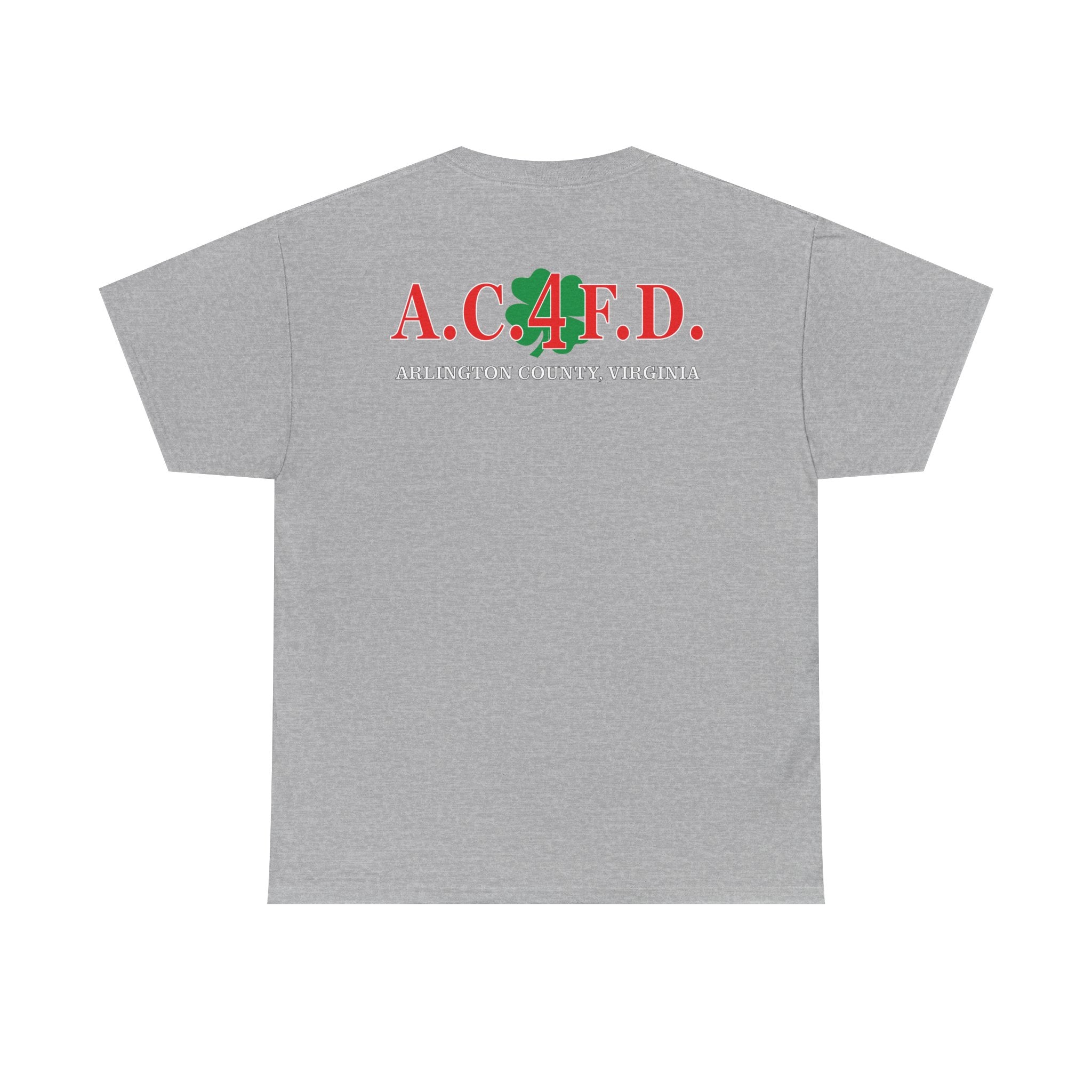 Station 4 Clover front /AC4FD back - Gildan 100% Cotton Tee Unisex Heavy