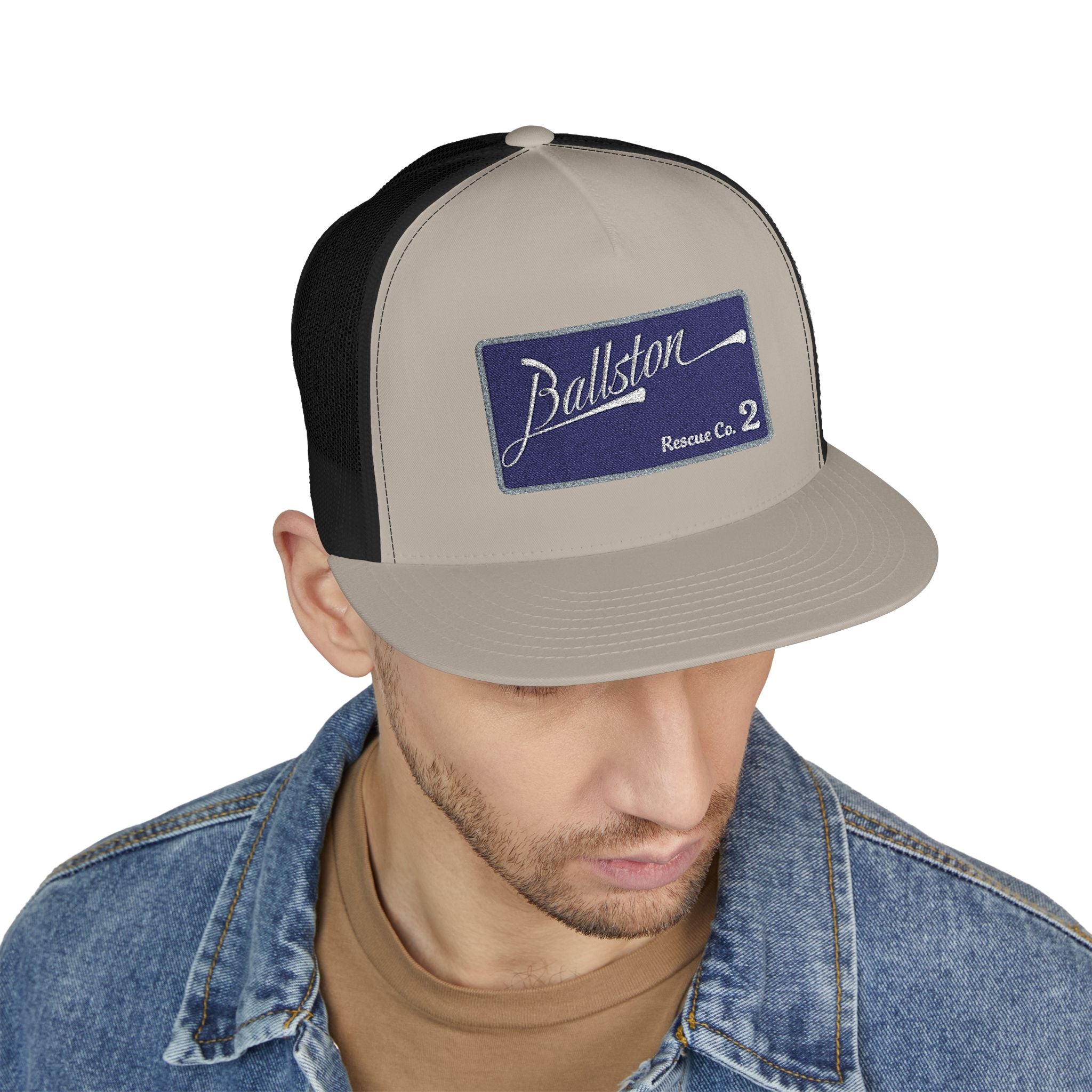 Arlington Ballston Rescue Co. 2  - 5 Panel Trucker Cap (Embroidery)
