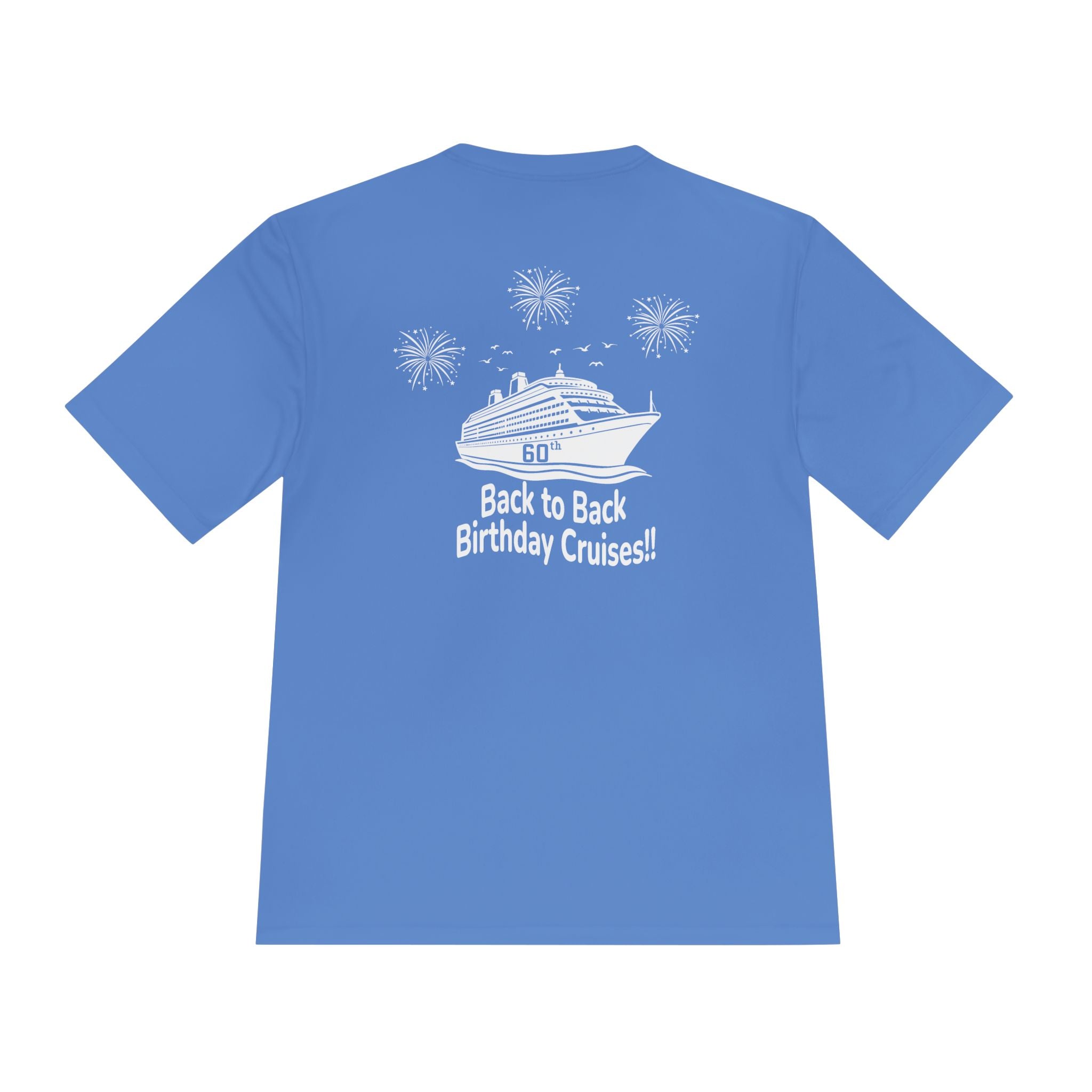 Diane Birthday Cruise White Text- Unisex Moisture Wicking Tee