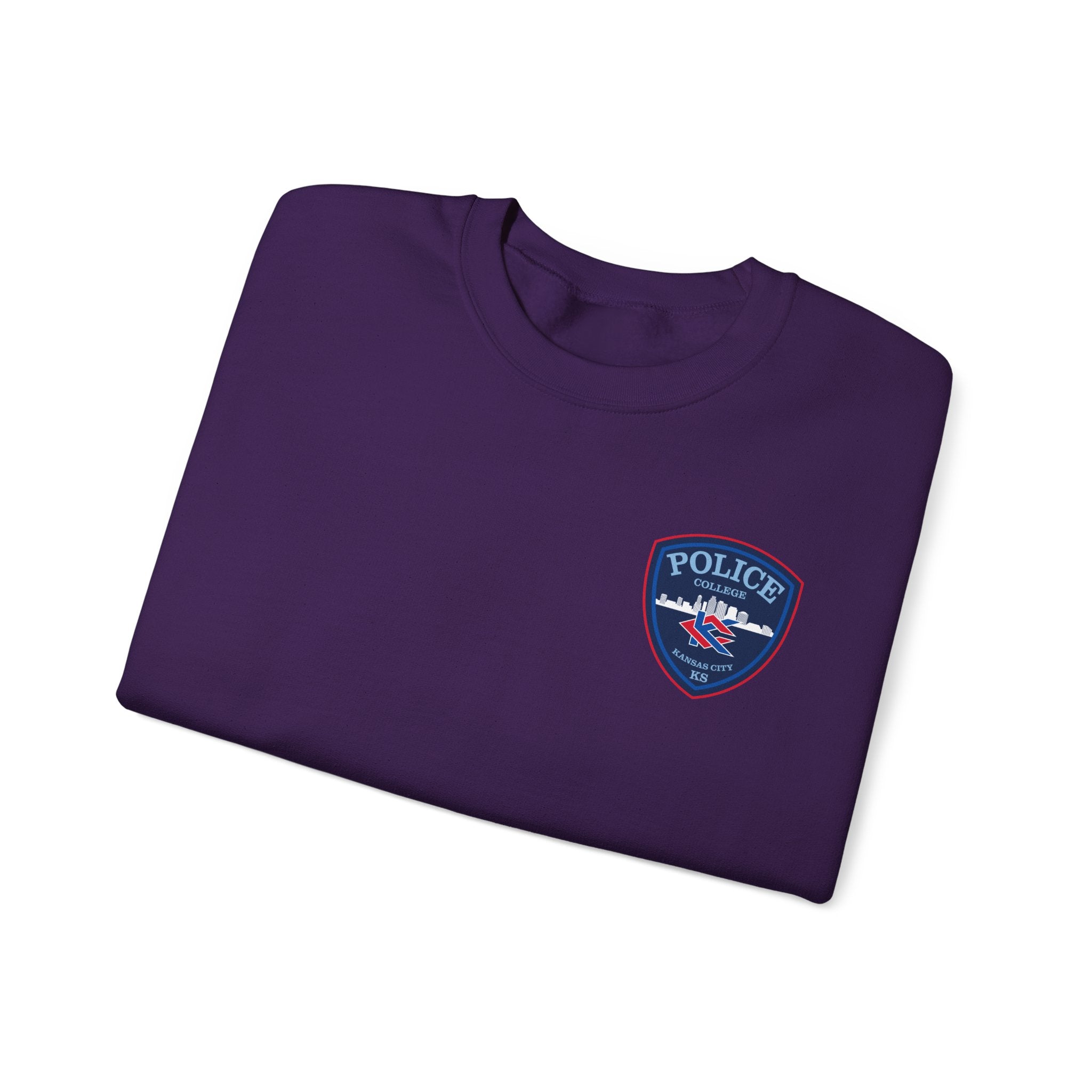 Kansas City College Police Blue Patch - Unisex Heavy Blend™ Crewneck Sweatshirt