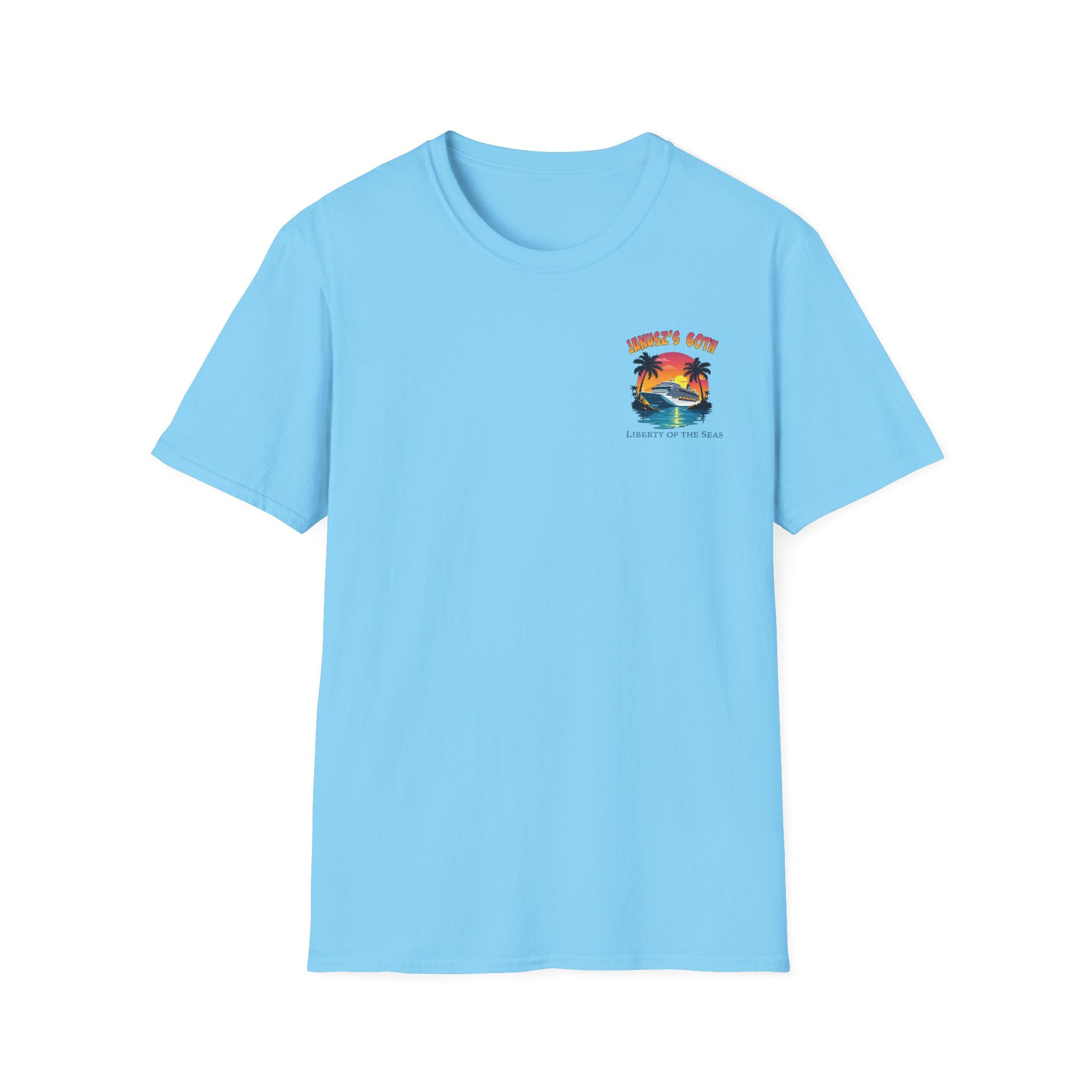 Renee Family Cruise Colorful - Unisex Softstyle Cotton T-Shirt