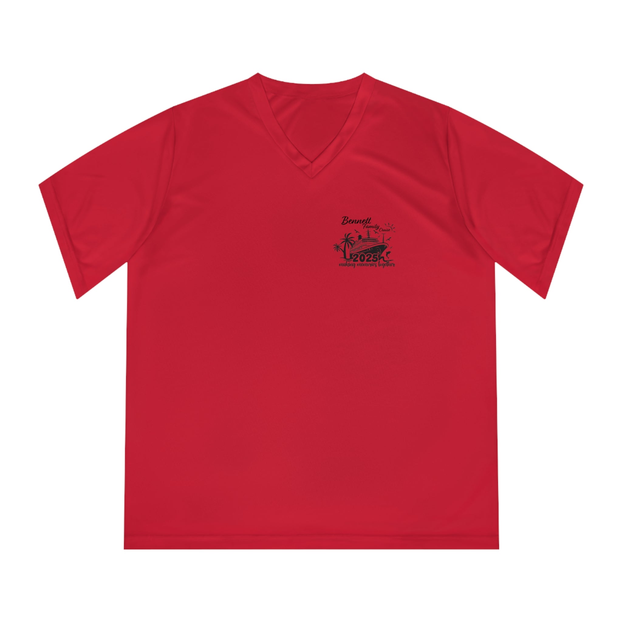 Bennett Family Cruise Black logo - Women's Performance V-Neck T-Shirt