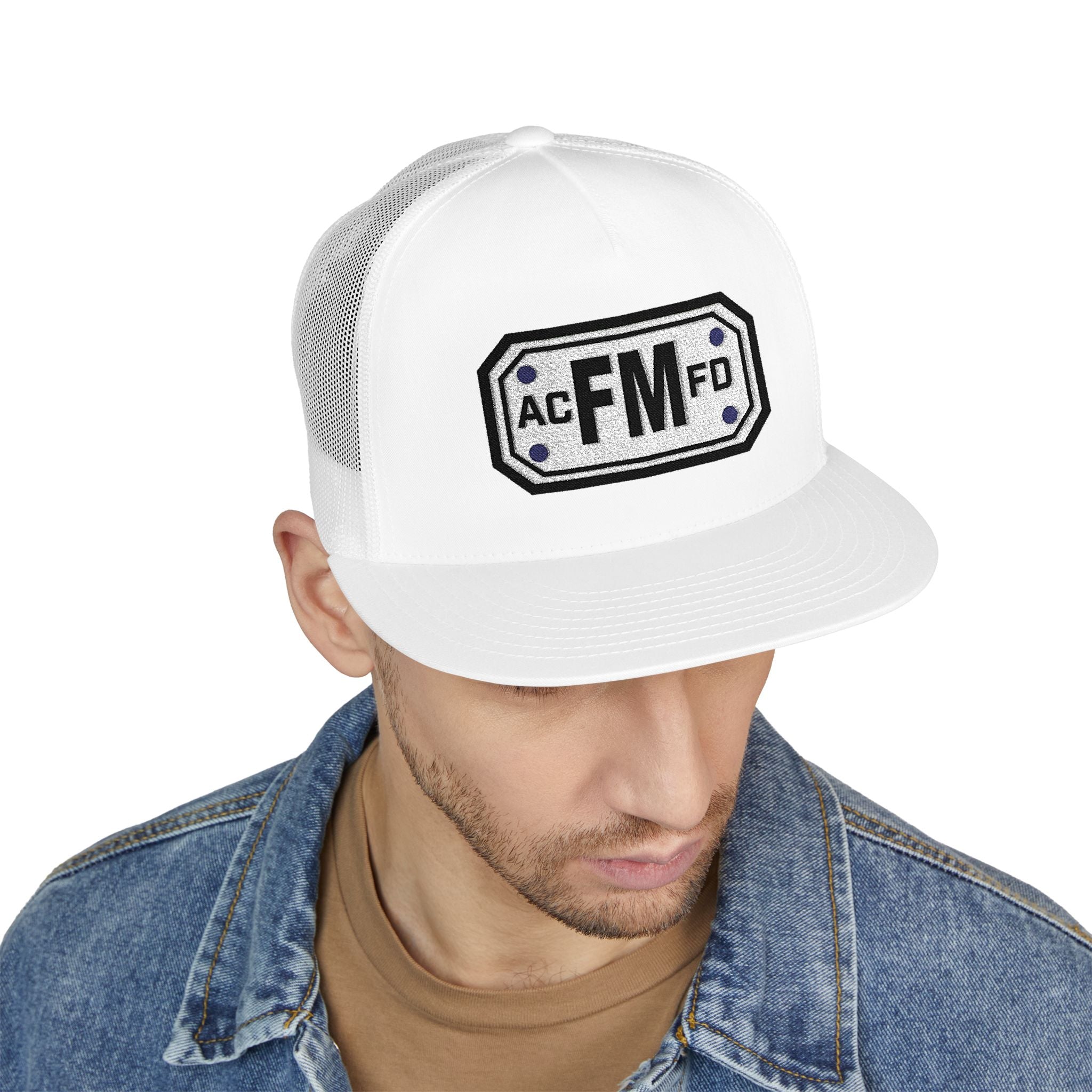 Arlington Fire Marshal - 5 Panel Trucker Cap (Embroidery)