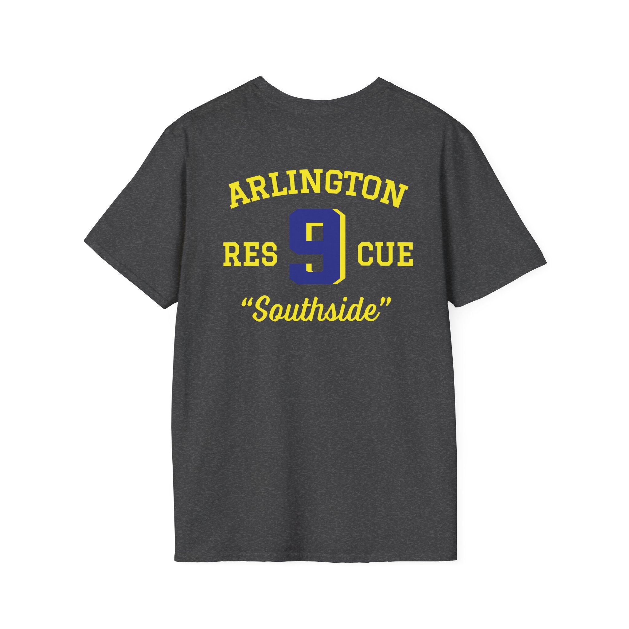 Station 9 Taz Front / Officer Rescue 9 back - Gildan Soft Cotton Softstyle T-Shirt