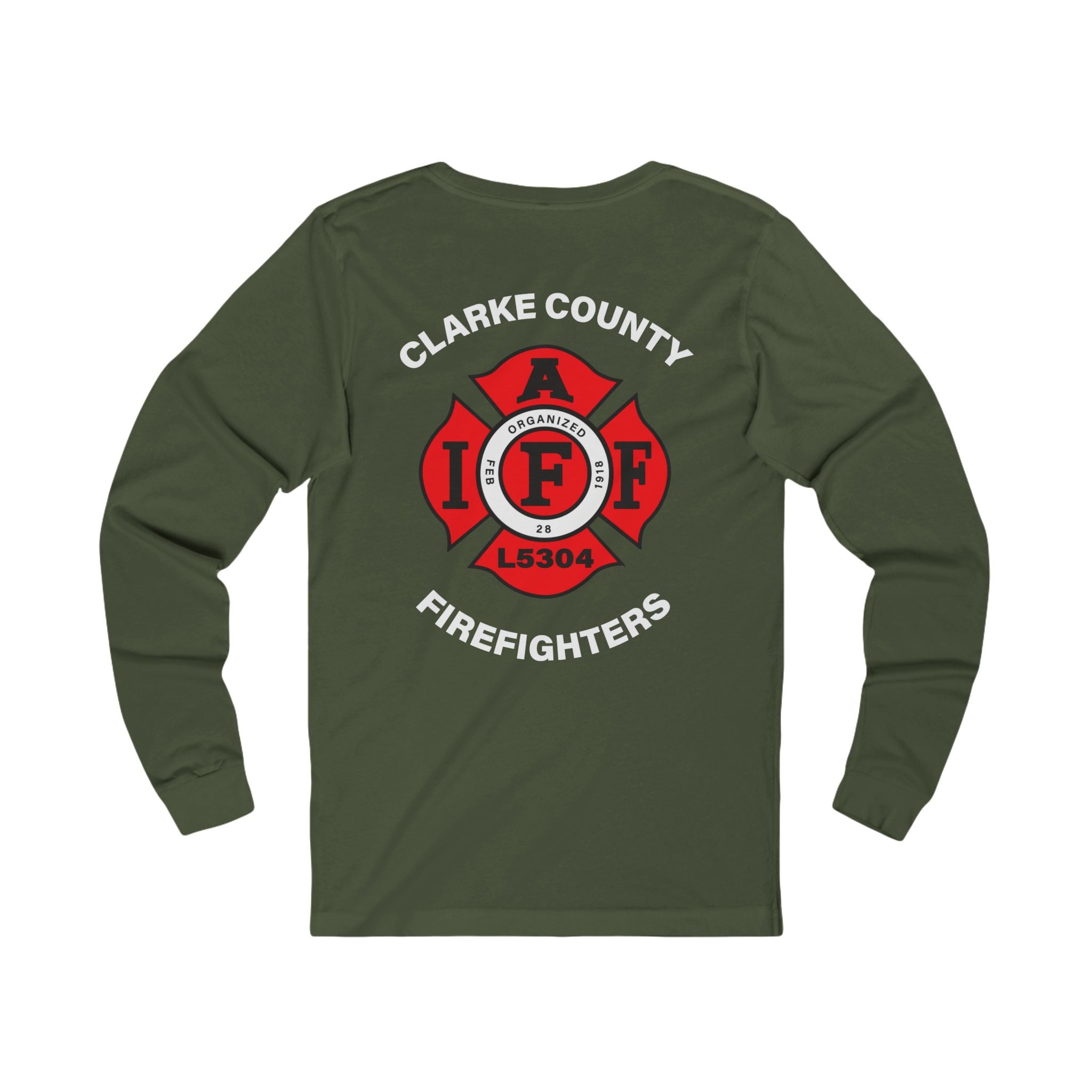 Clarke County Fire Local 5304- Bella-Canvas Soft Jersey Cotton Long Sleeve Tee