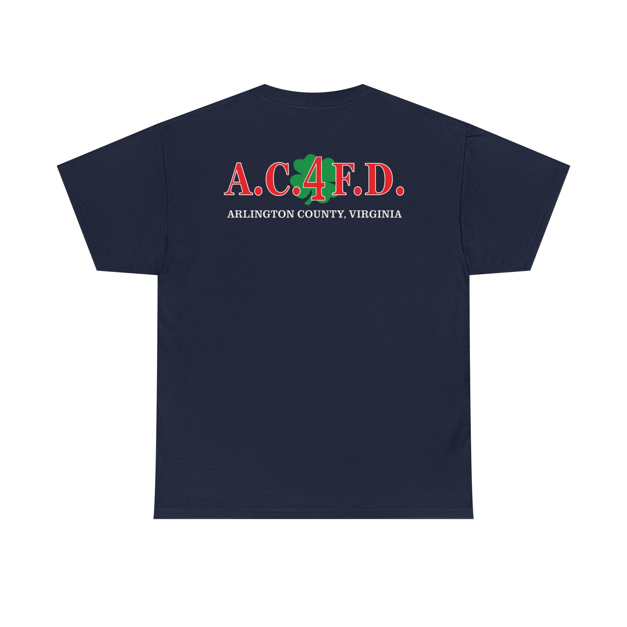 Station 4 Clover front /AC4FD back - Gildan 100% Cotton Tee Unisex Heavy