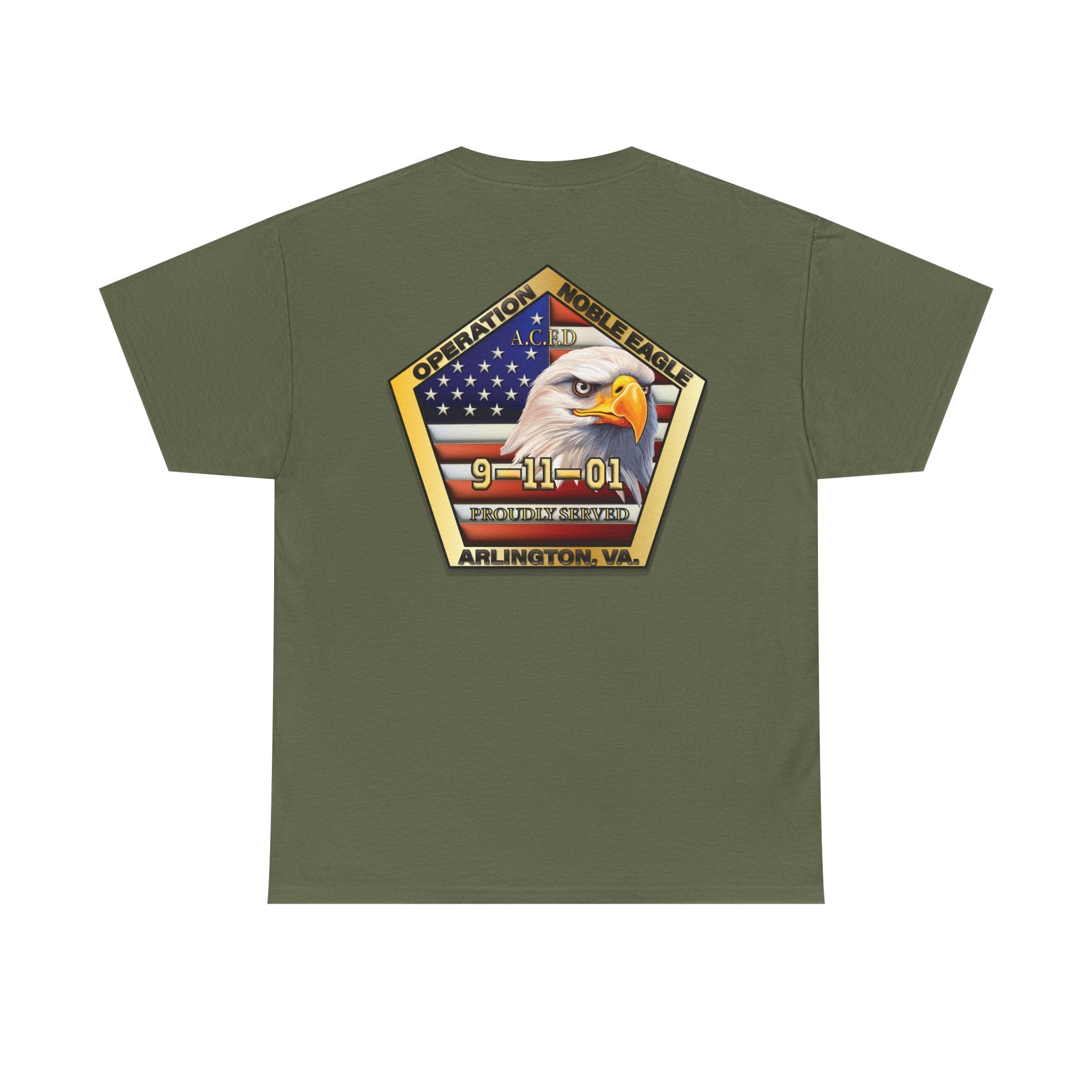 Operation Noble Eagle/Old Arlington Patch -Heavy Cotton Unisex Tee
