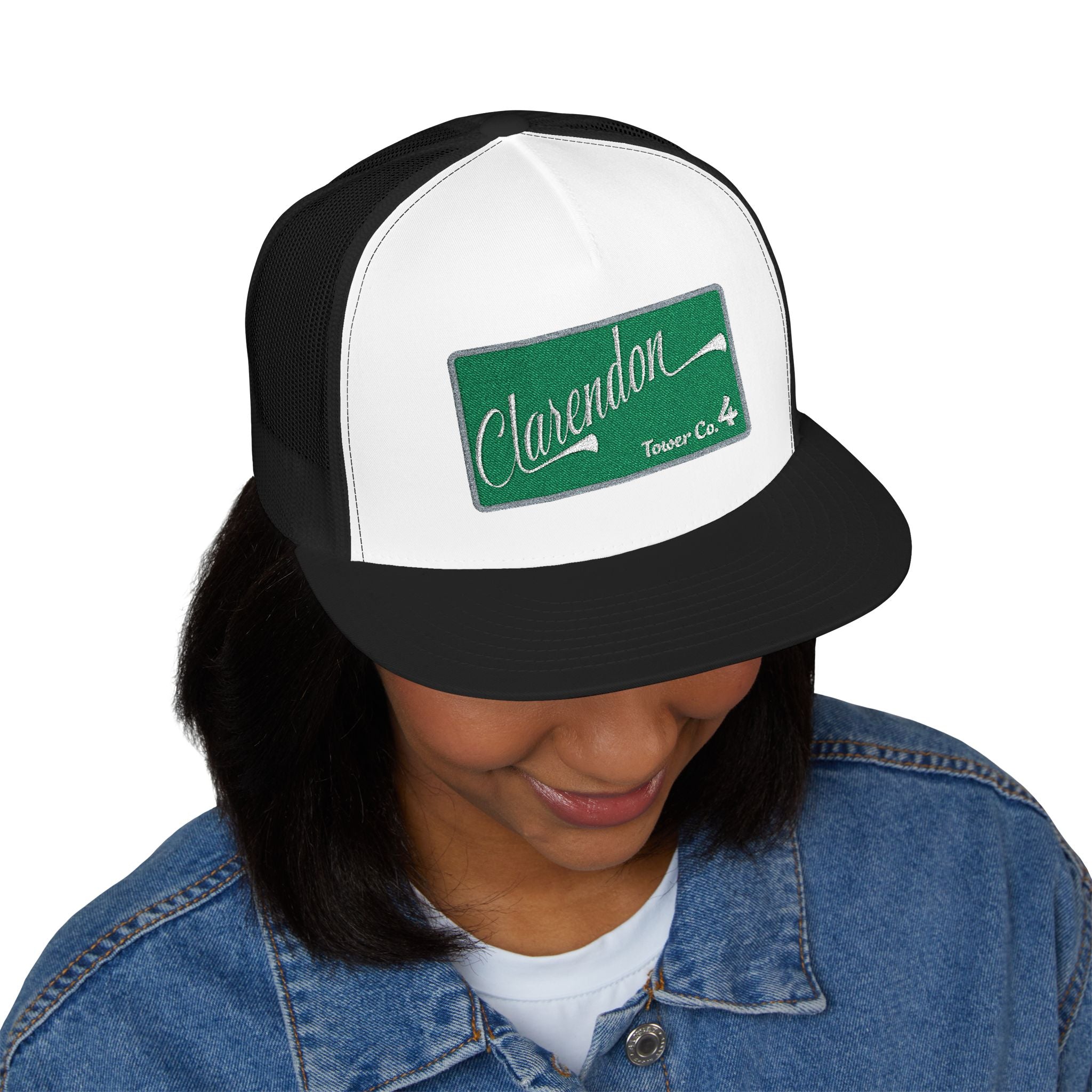 Arlington Clarendon Tower 4  - 5 Panel Trucker Cap (Embroidery)