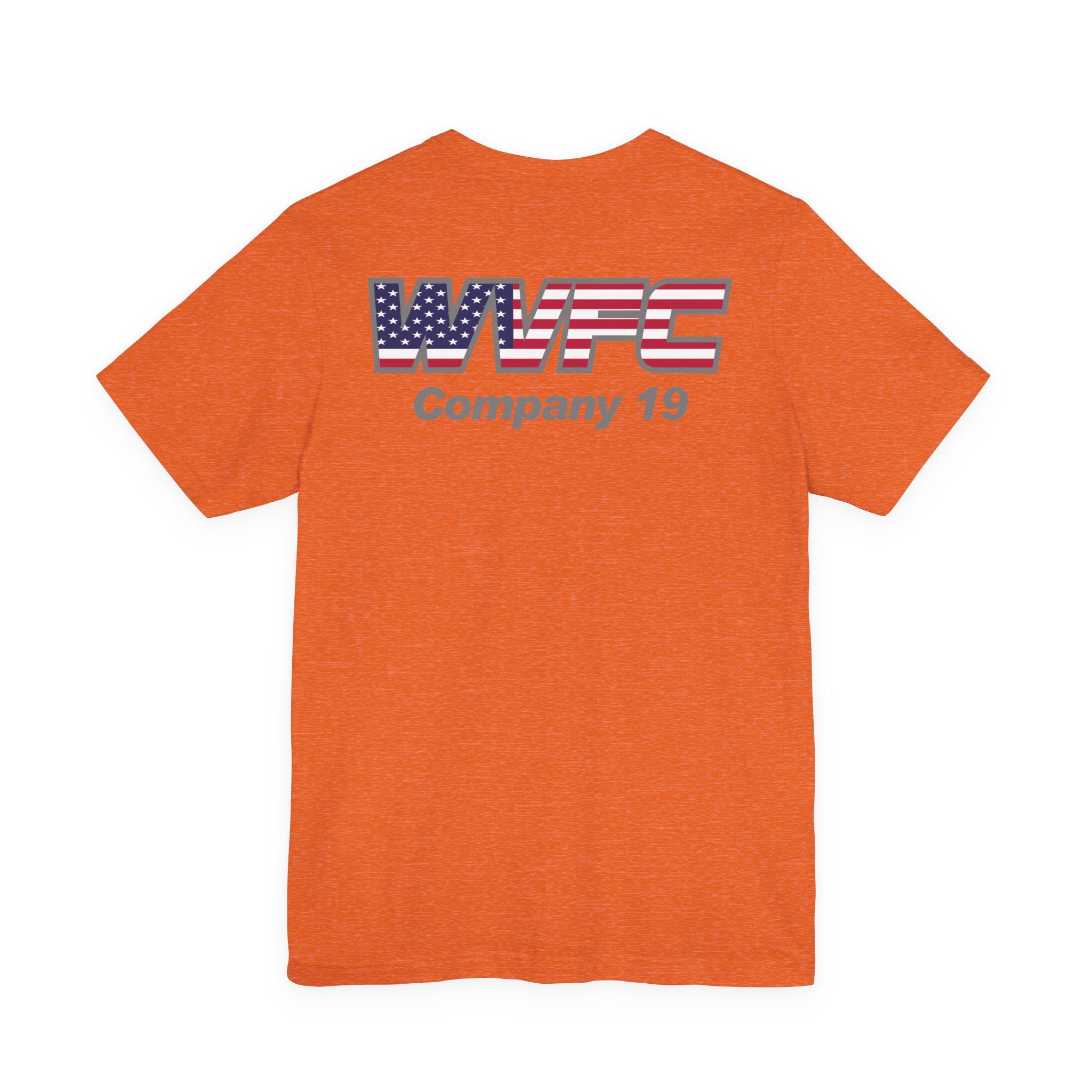 WVFC FD Logo gray USA flag Gray - Unisex Jersey Short Sleeve Tee