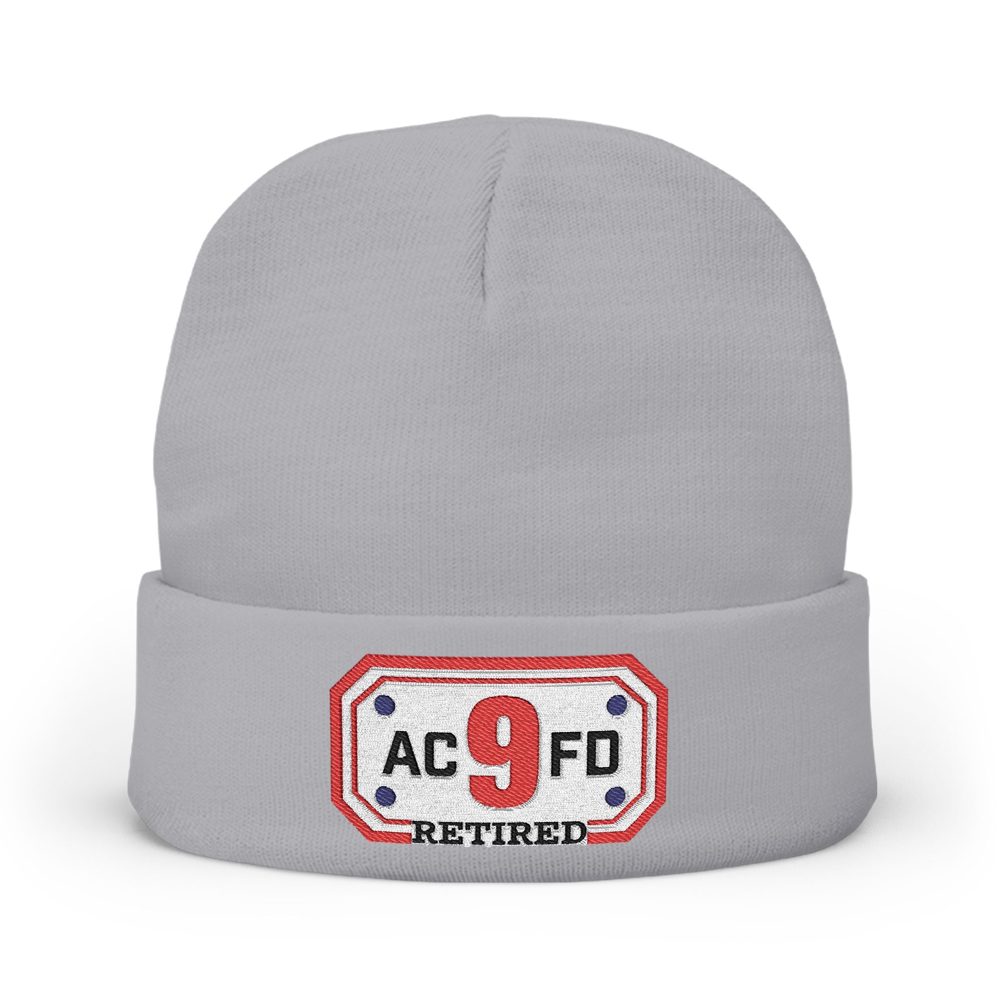 Retired Arlington Engine 9 - Knit Beanie (Embroidery)