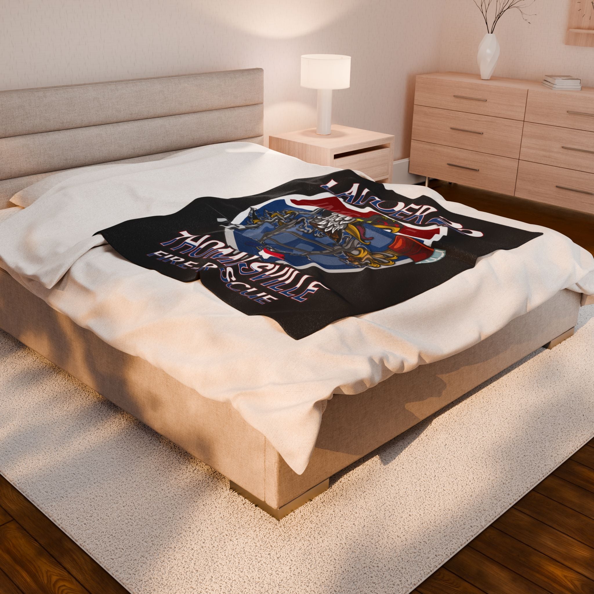 Thomasville NC Fire (version 2) - Velveteen Plush Blanket