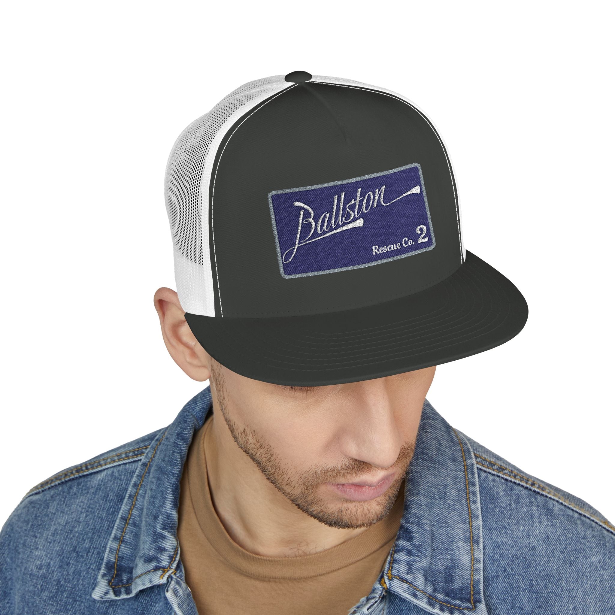 Arlington Ballston Rescue Co. 2  - 5 Panel Trucker Cap (Embroidery)