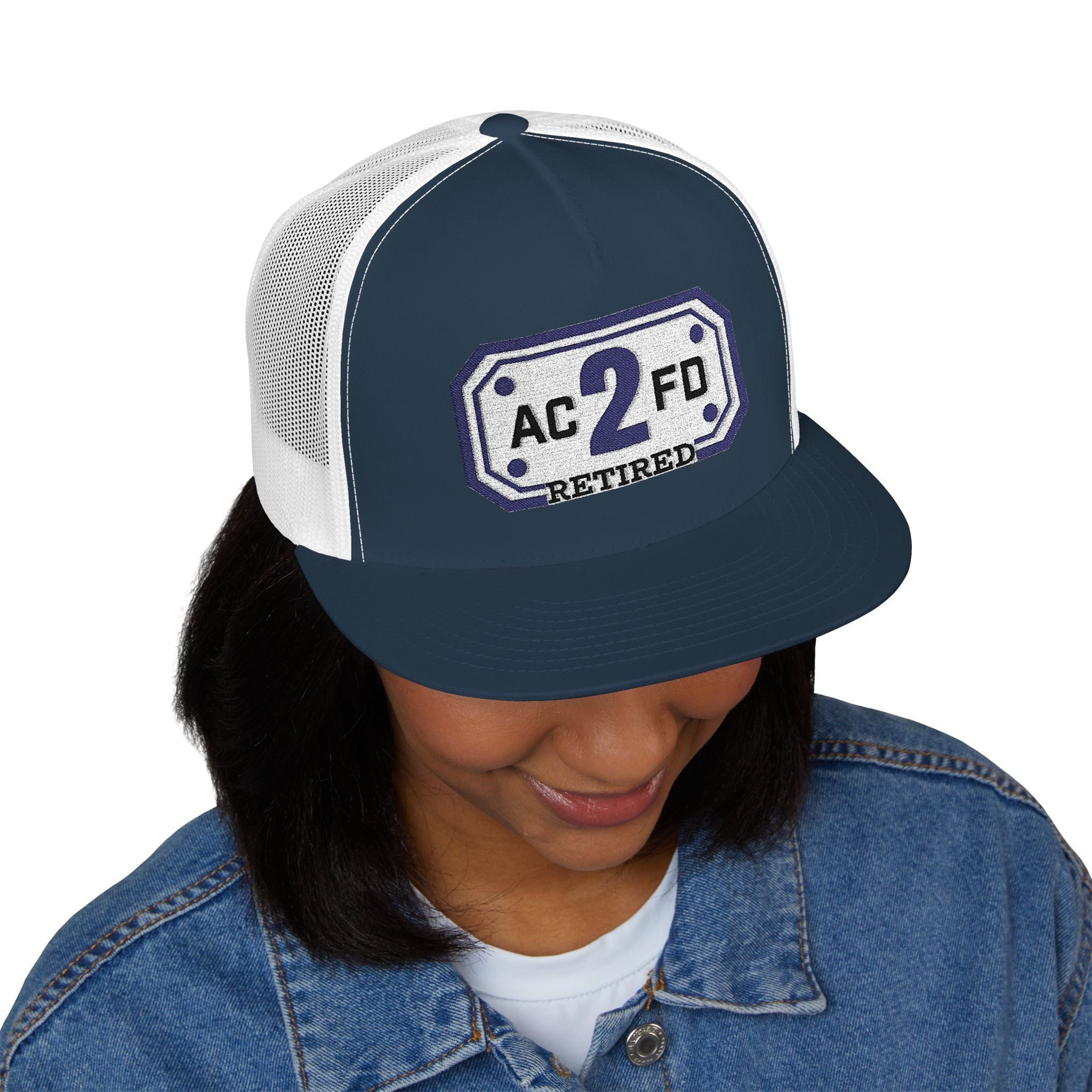 Retired Arlington Rescue 2 - 5 Panel Trucker Cap (Embroidery)